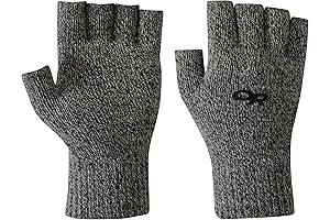 Outdoor Research Fingerless Gloves for Men with Washable Wool