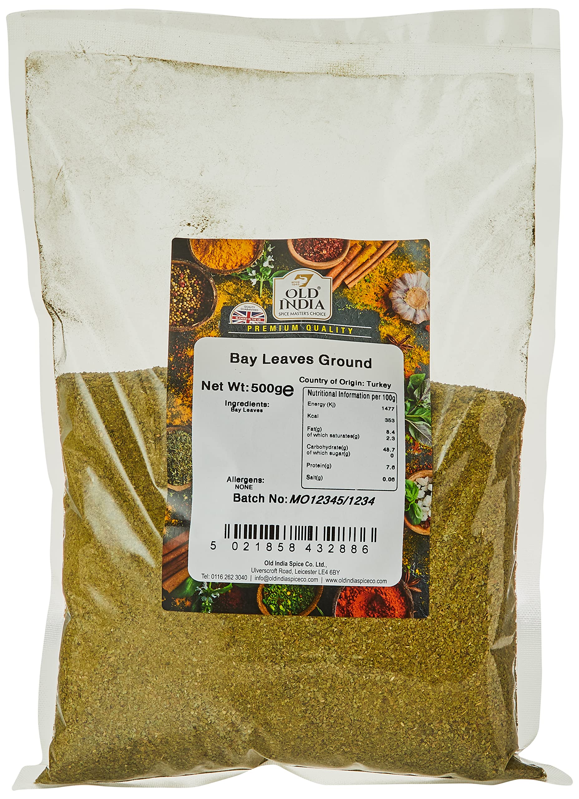Old India Bay Leaves Ground 500g
