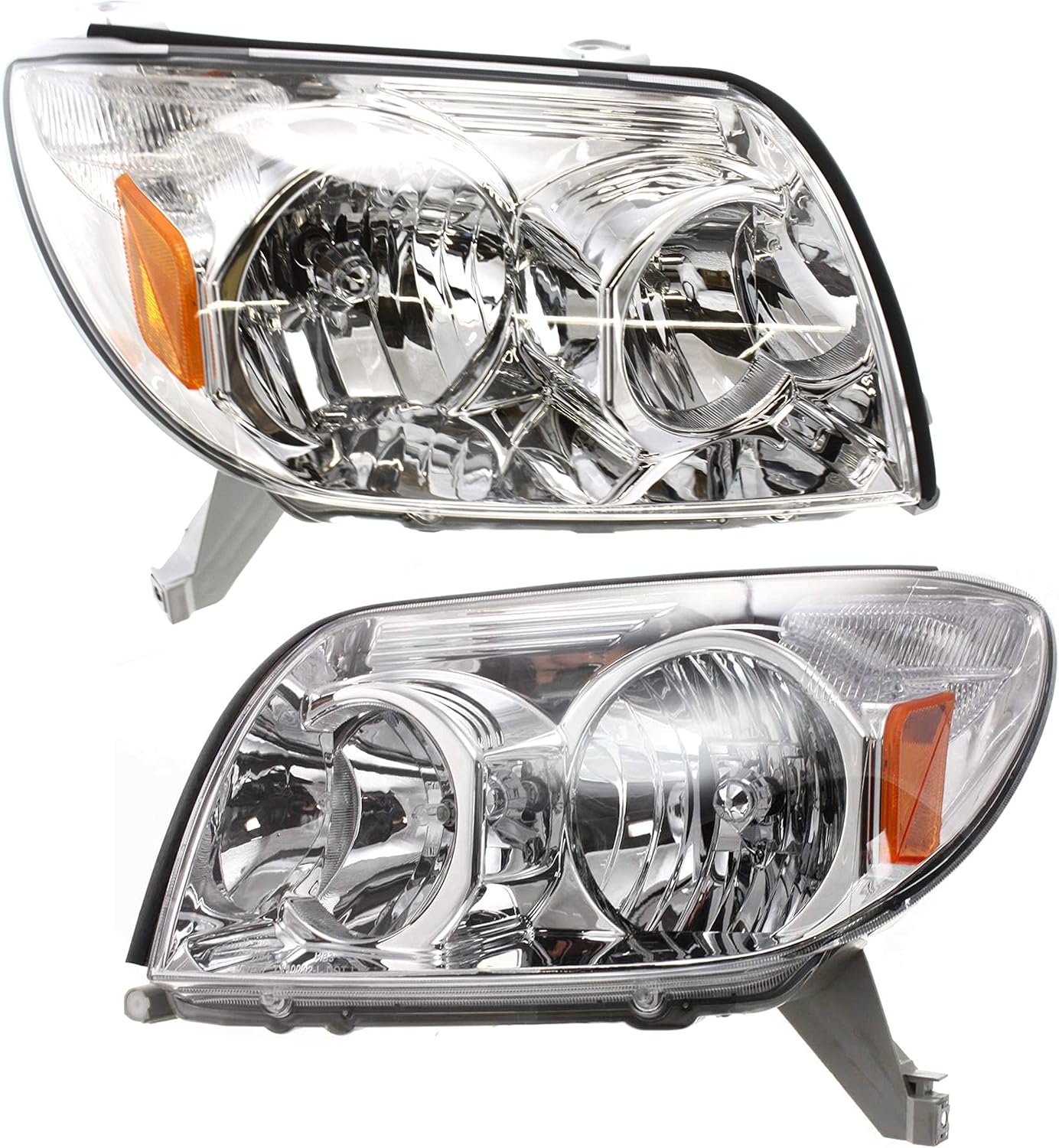 Garage-Pro Headlight Assembly Pair for Toyota 4Runner (2003–2005) — Halogen Without Bulbs