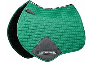 Weatherbeeta Prime Jump Shaped Green Saddle Pad for Maximum Comfort