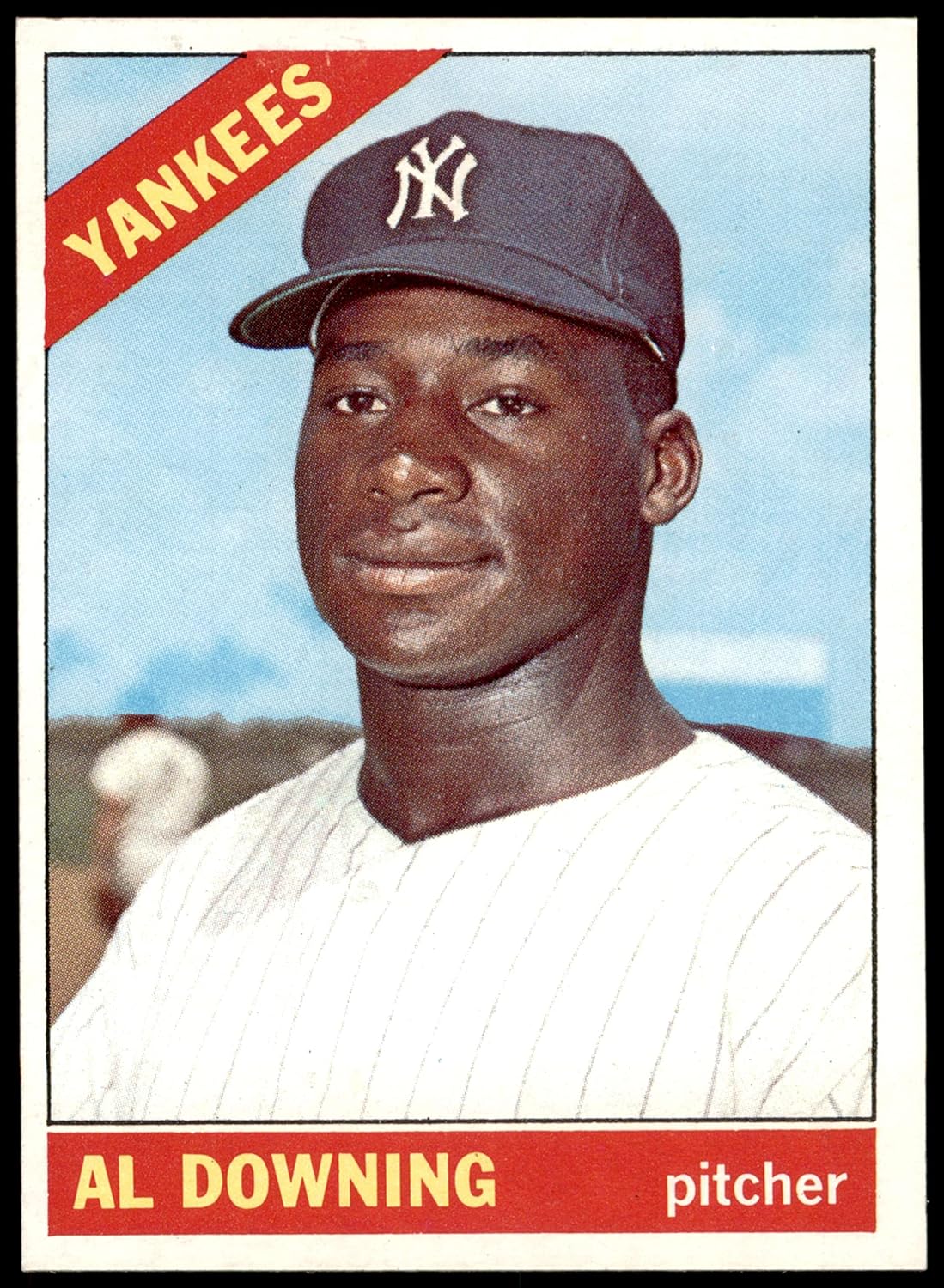 1966 Topps #384 Al Downing New York Yankees (Baseball Card) NM Yankees