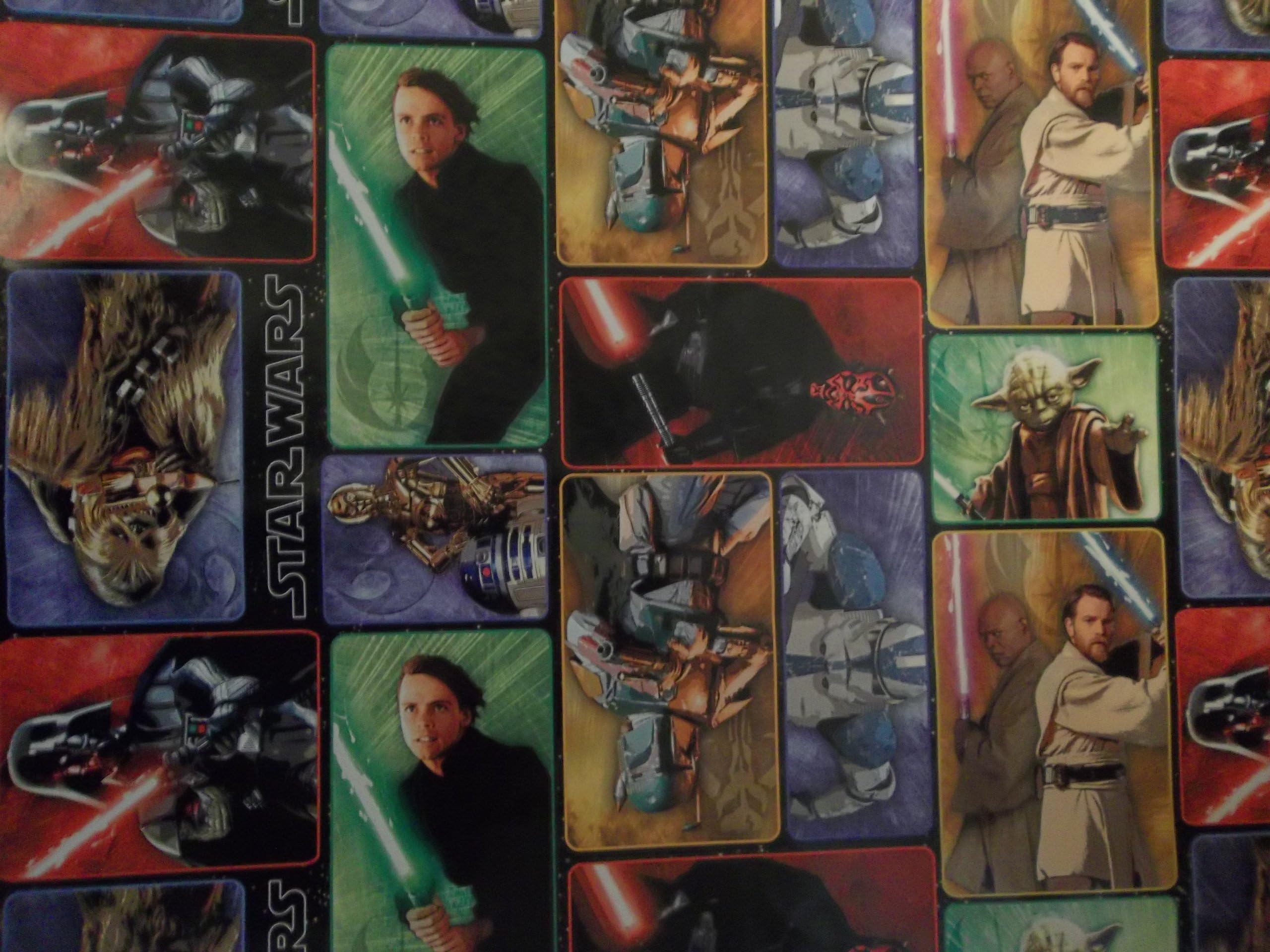 Star Wars Hallmark Expressions Birthday Gift Wrapping Paper (1 Roll, 22.5 Sq Ft.)