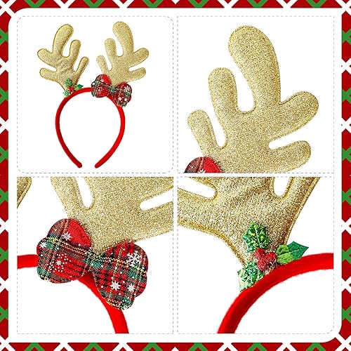 Miniatura 4 de Max Fun Juego de 24 piezas de marco de gafas de Navidad y diademas con 24 bonitos diseños, exquisitos accesorios de decoración para fiestas de
