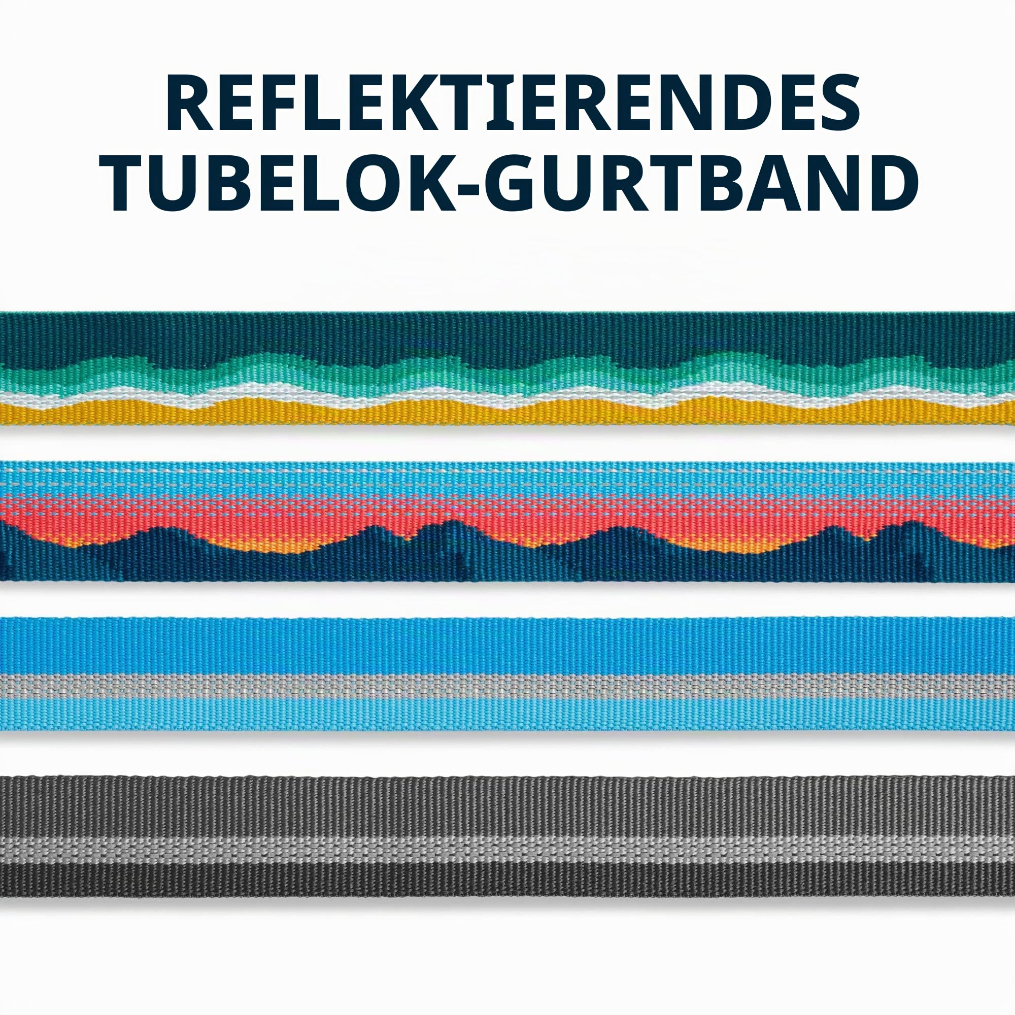 RUFFWEAR Top Rope Hundehalsband, Reflektierendes Halsband mit Metallschnalle für den Täglichen Gebrauch, Meeresschaum, 28–36 cm