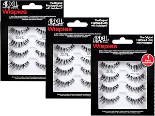 Ardell Demi Wispies Black False Lashes Multipack - Natural Professional Look, Pack of 3