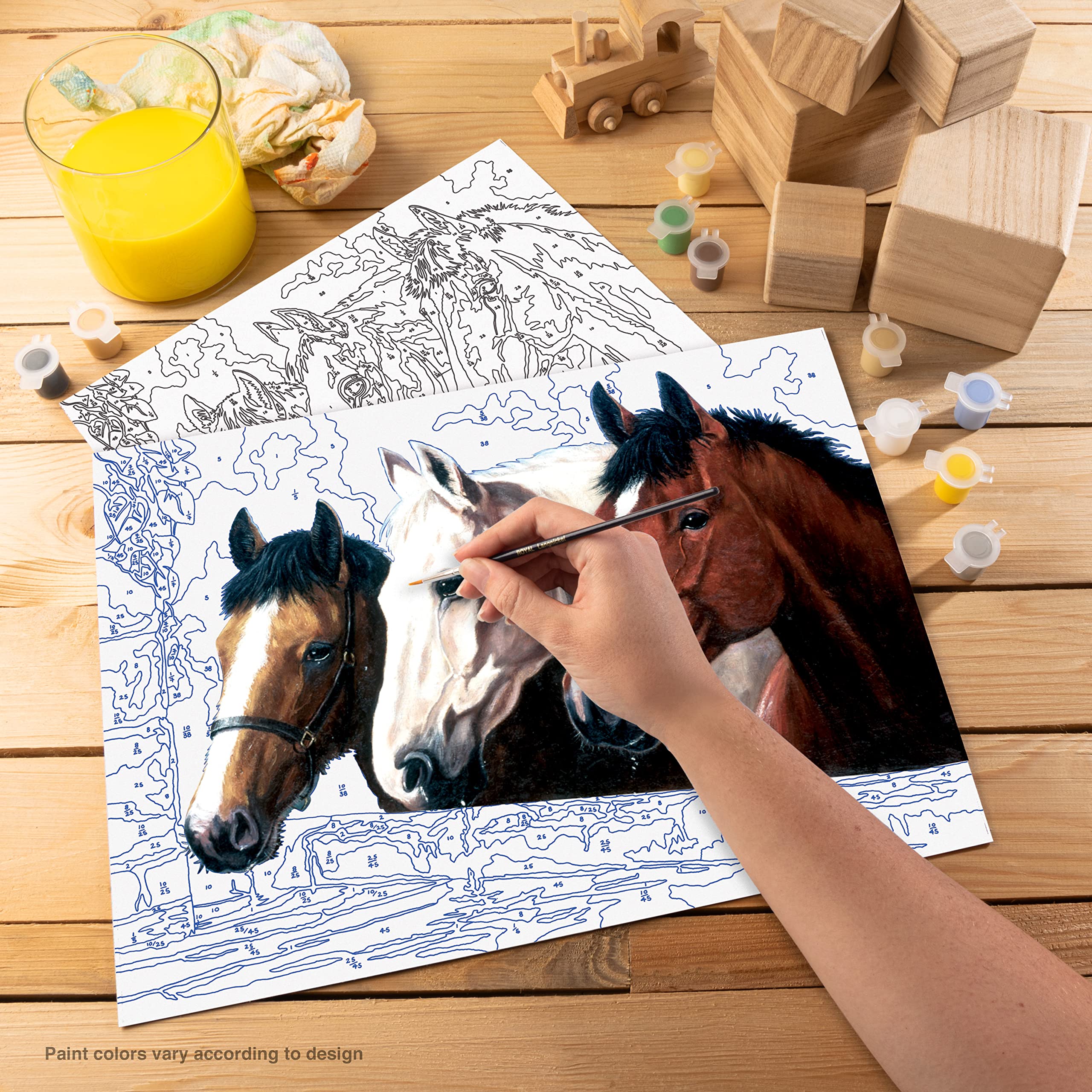 Royal & Langnickel Painting by Numbers Junior Large Art Activity Kit, Three of a Kind - Image 2