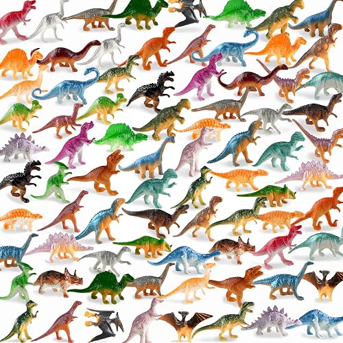 Mini Dinosaur Figures 78 Pack, Kids Dinosaur Toys, Dino Party Favors