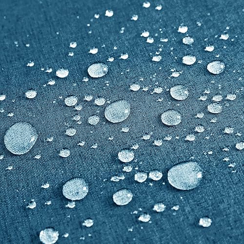 Miniatura 8 de Woaboy - Juego de 2 fundas impermeables de cojines para exteriores, fundas decorativas de cojines, sólidos, de lino de algodón de granja para sillas