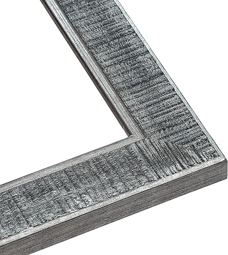 Miniatura 2 de Marco de madera maciza Sonoma rústica de 23 x 23 pulgadas, ancho de moldeo de 1.5 pulgadas, completo con plexiglás acrílico UV, parte trasera de