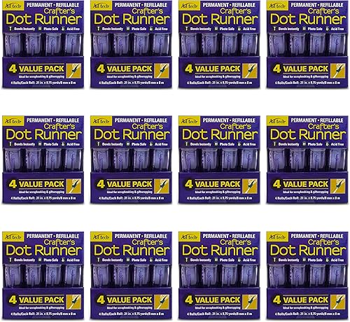 AdTech Dot Glue Runner-Case Pack, PURPLE 12 Pack