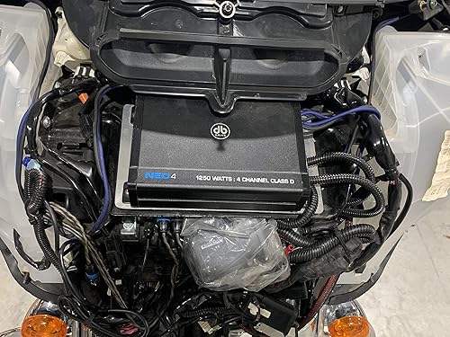 Miniatura 4 de Soporte de amplificador compatible con Harley Davidson. Soporte de amplificador grande para bicicletas de murciélago de 2014 a presentar para todos