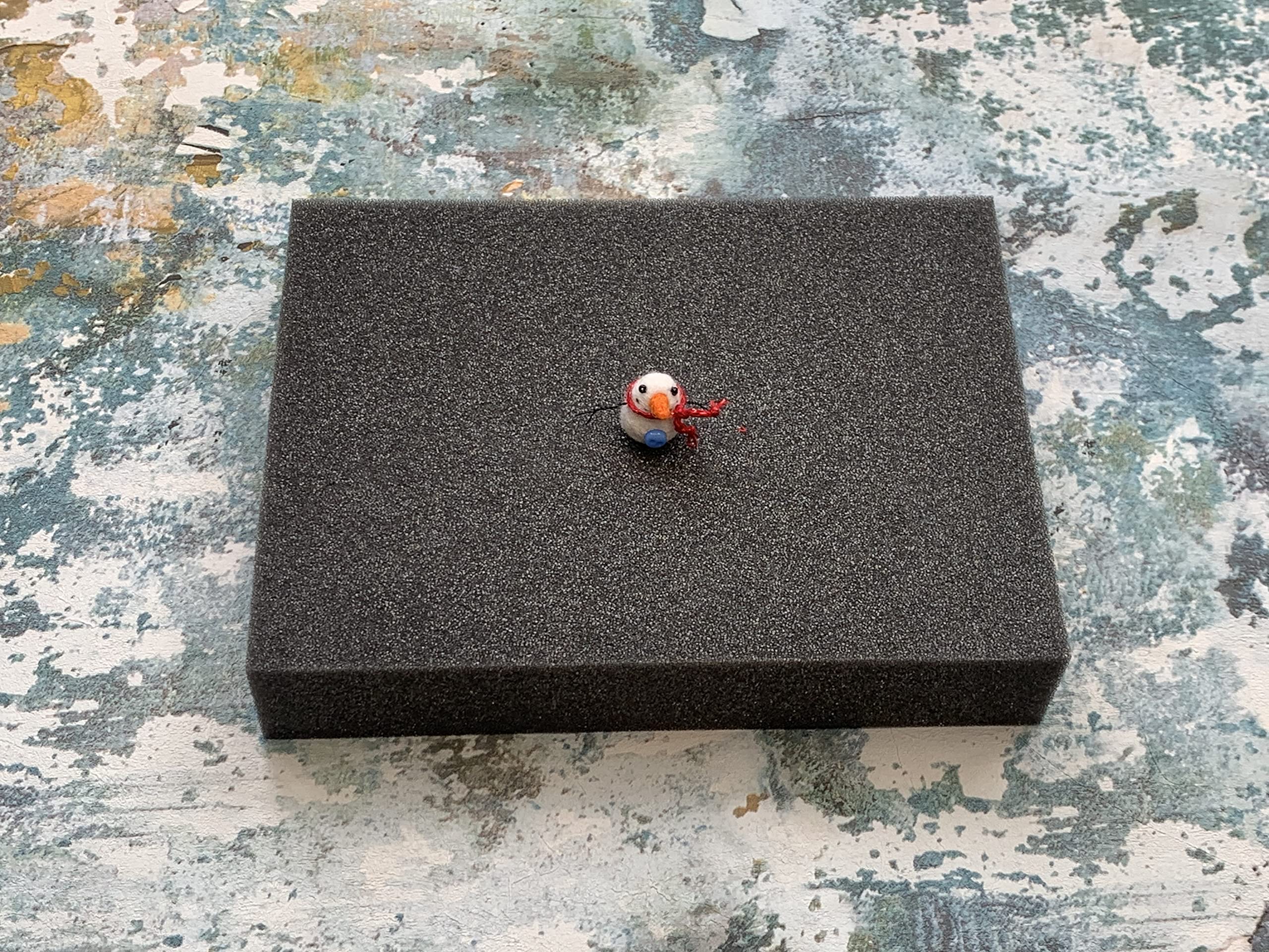 heidifeathers Needle Felting Foam Mat - Various Sizes - Dense Foam Pad, Block Firm (Medium (6" x 8" x 1.5"))