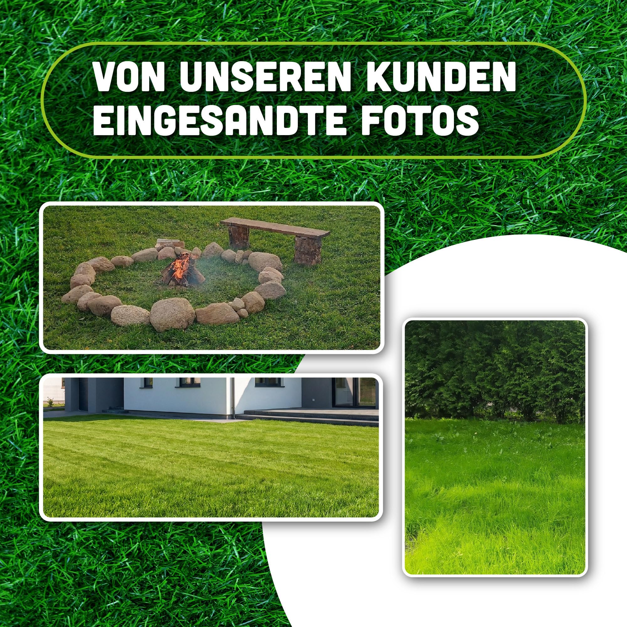 Rasensamen 5kg für Trockenrasen & Schattenrasen für 200m² - Samen Trockenheitsresistente - Rasen schnellkeimend - Grassamen verbraucht 20% weniger Wasser - Robust Gras - Samen für Neuansaat & Nachsaat