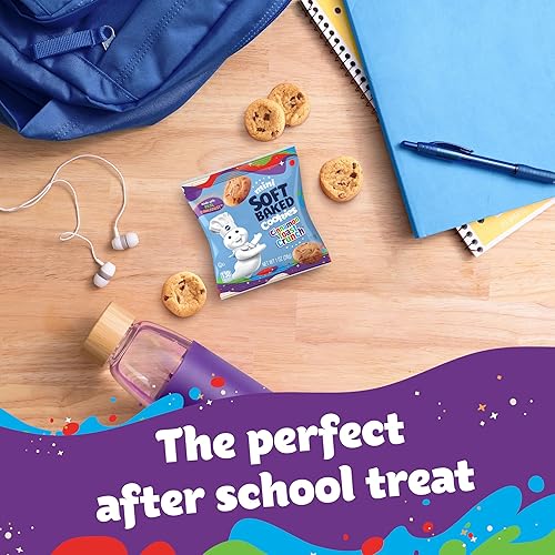 Miniatura 6 de Pillsbury Mini galletas horneadas suaves, tostadas crujientes de canela, hechas con CINNADUST, bolsas de aperitivos, 10 unidades