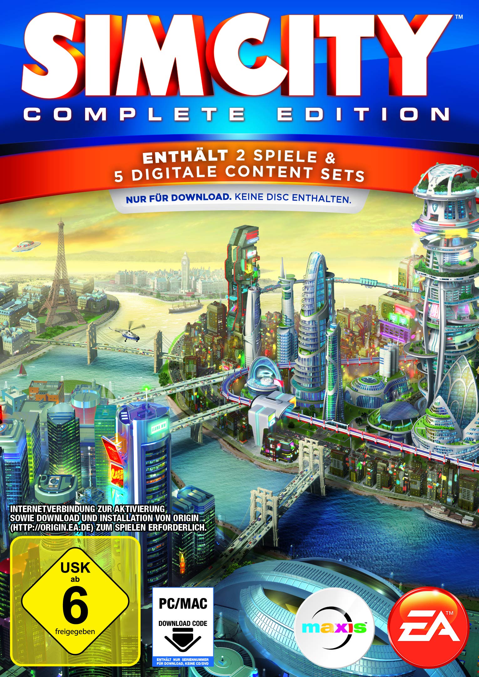 SimCity Complete Edition | PC Code - Origin : Amazon.De: Games