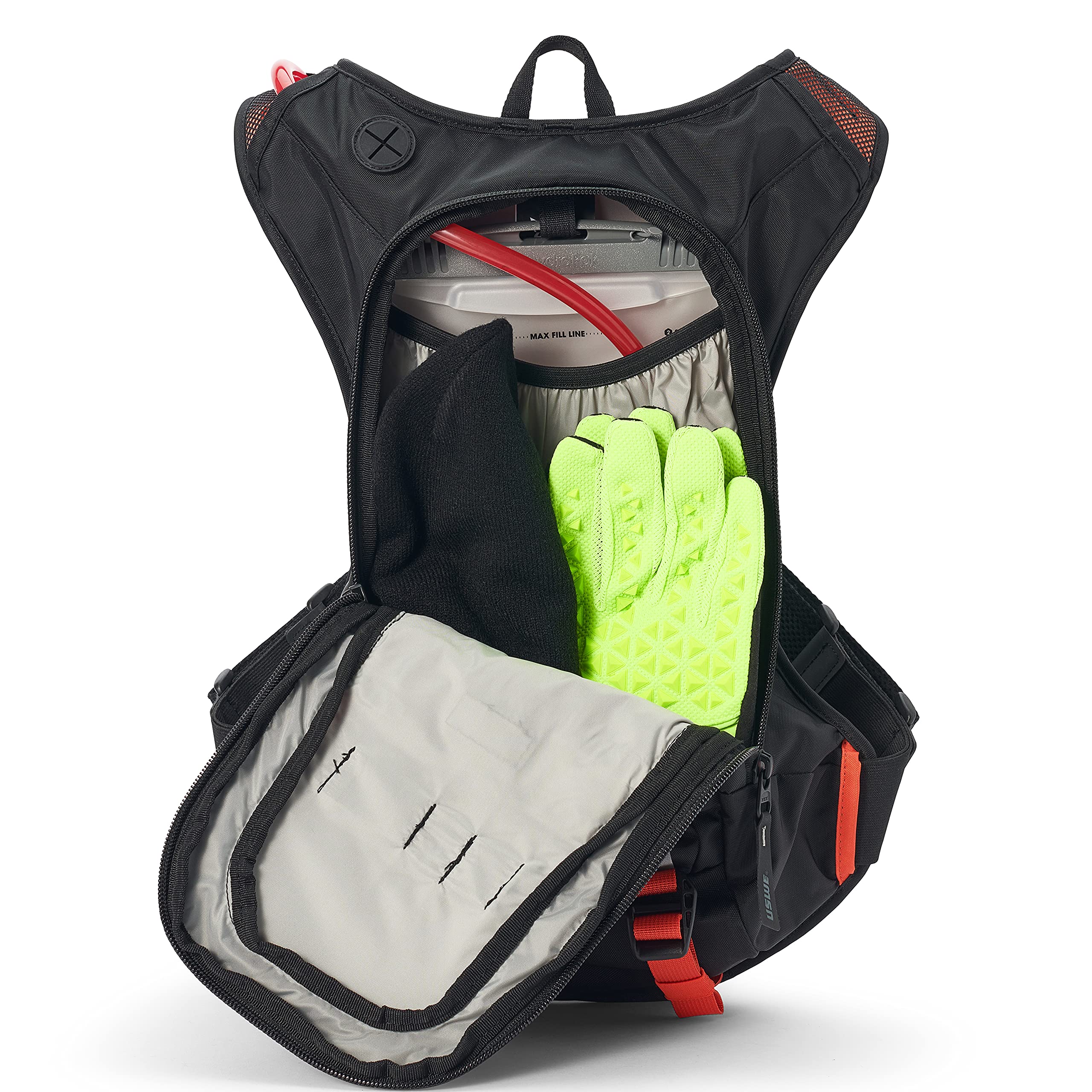 USWE Moto Hydro Hydration Pack - with Water Bladder, a High End, Bounce Free Backpack for Enduro and Off-Road Motorcycle