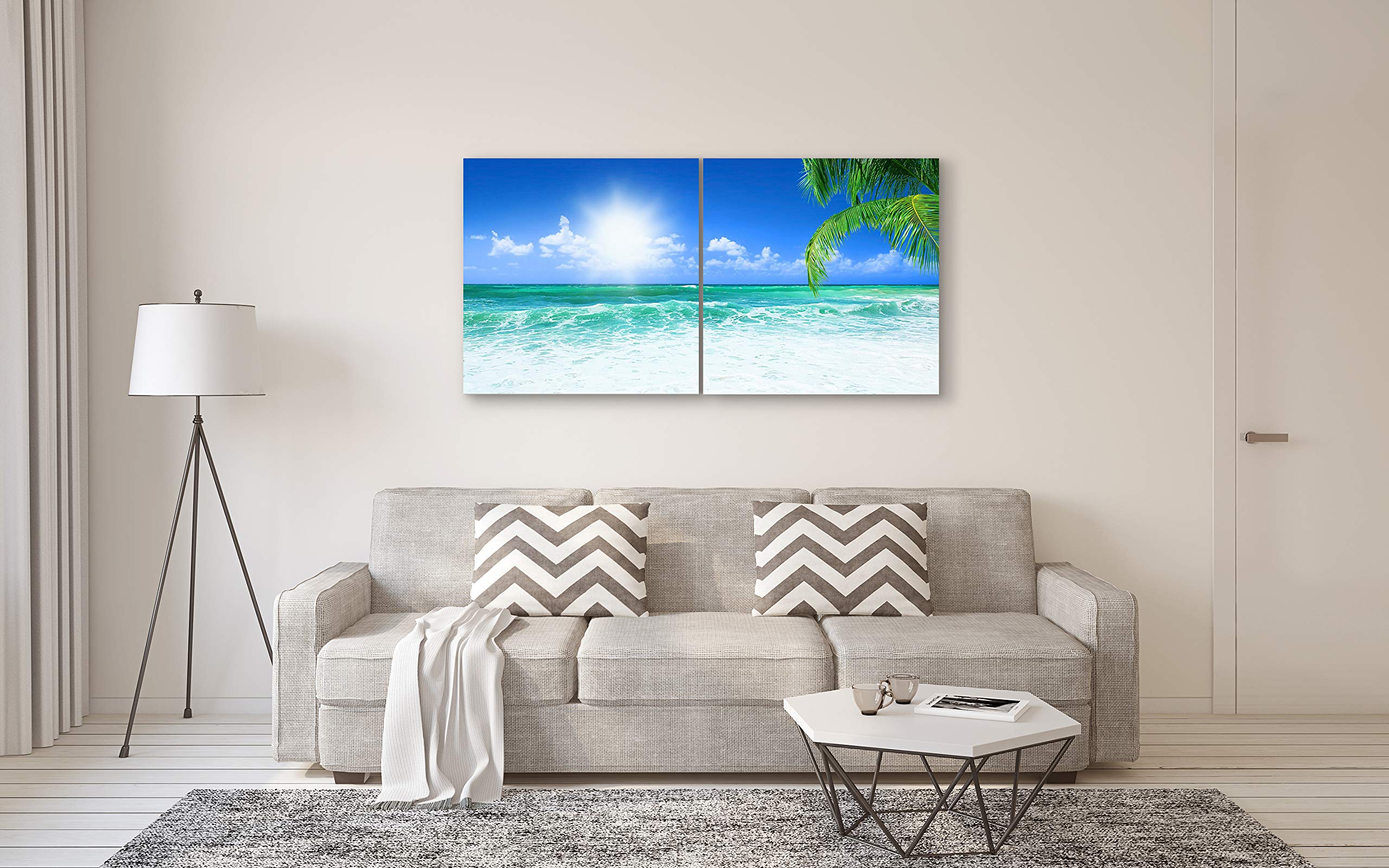 Amazon.com: Ocean Wall Art Decor - 2 Piece Set, Decorative