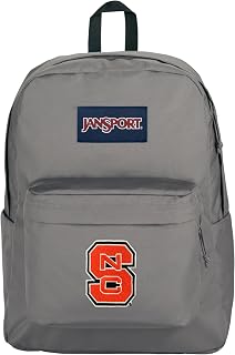 JanSport Graphite Grey Superbreak Plus Backpack with Padded 15'' Laptop Sleeve