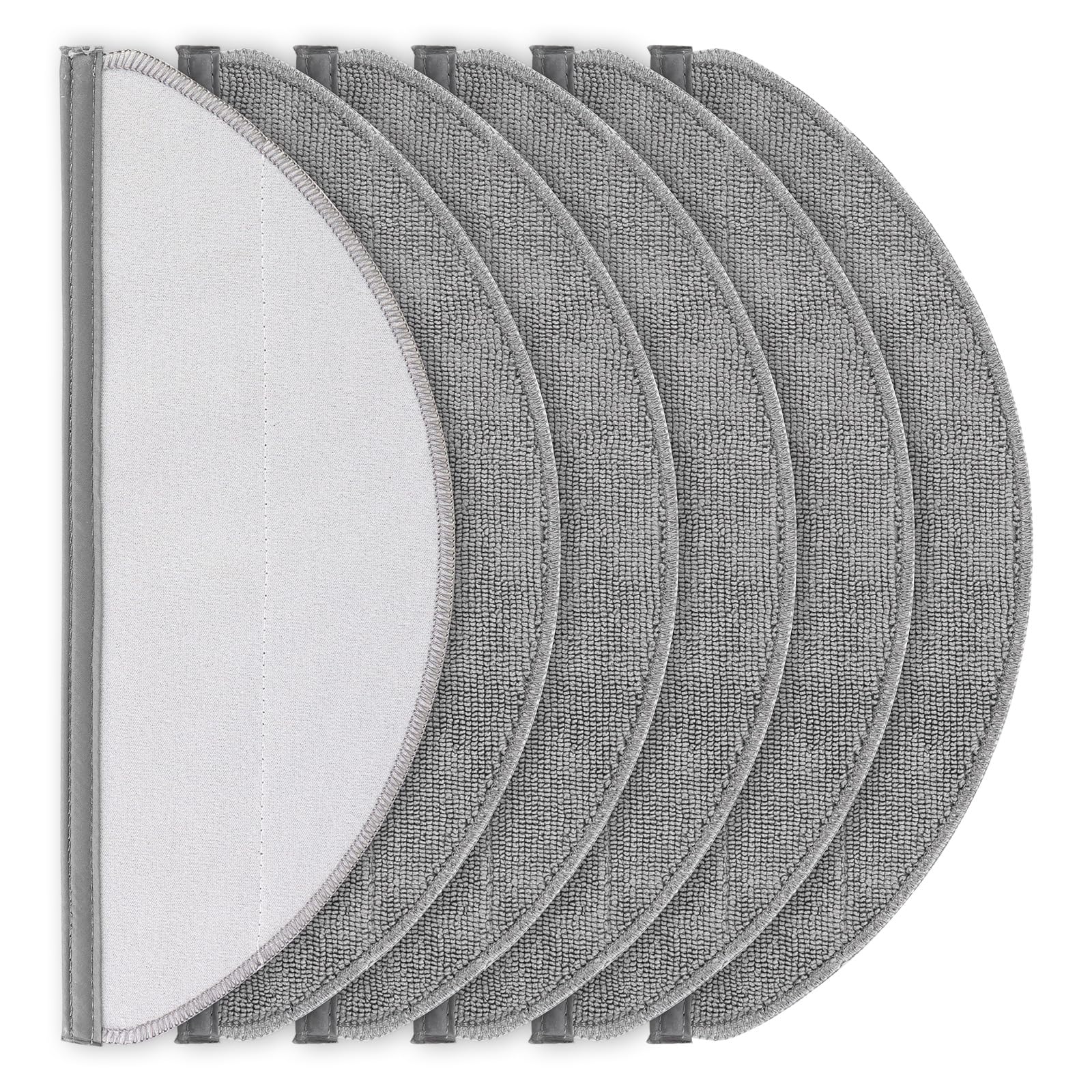 6 Stück Wischtücher für Roborock Q10 X5/Q10 X5+/Q10 PF/Q10 PF+ Plus Saugroboter, Wiederverwendbar und Waschbar Ersatztuch