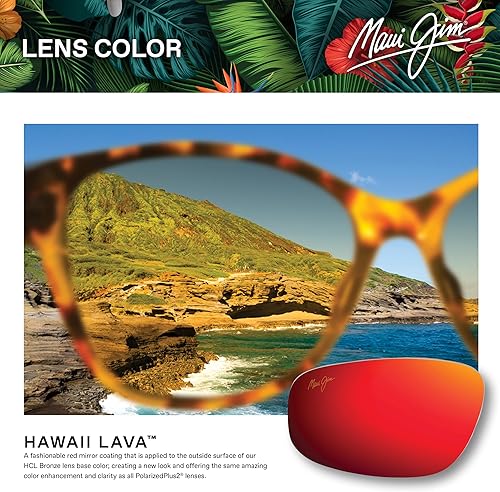 Miniatura 5 de Maui Jim Mikioi Wlentes polarizados patentados Plus2 lentes cuadrados