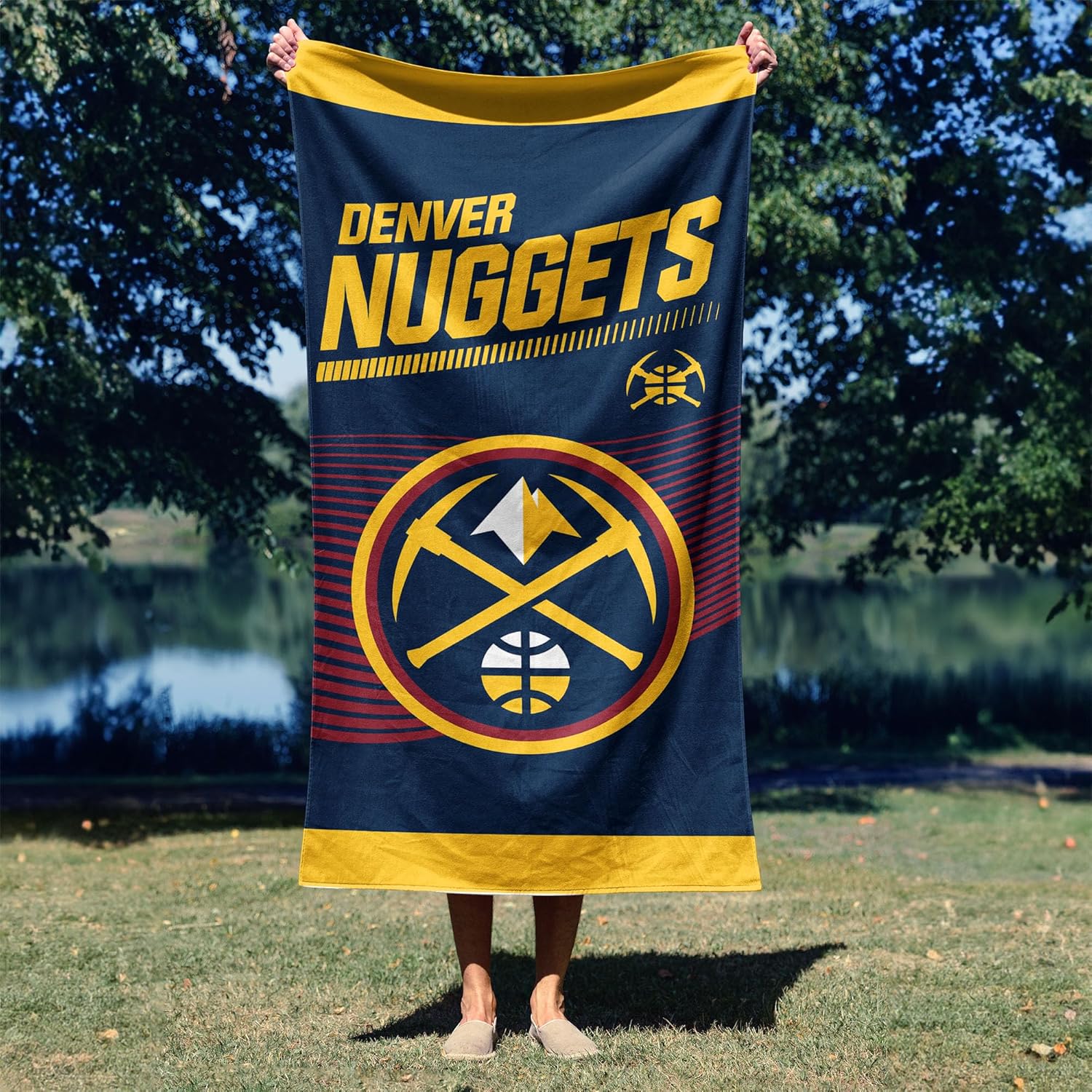 Northwest NBA Officially Licensed Denver Nuggets 30" x 60" Microfiber Beach Towel - Image 2