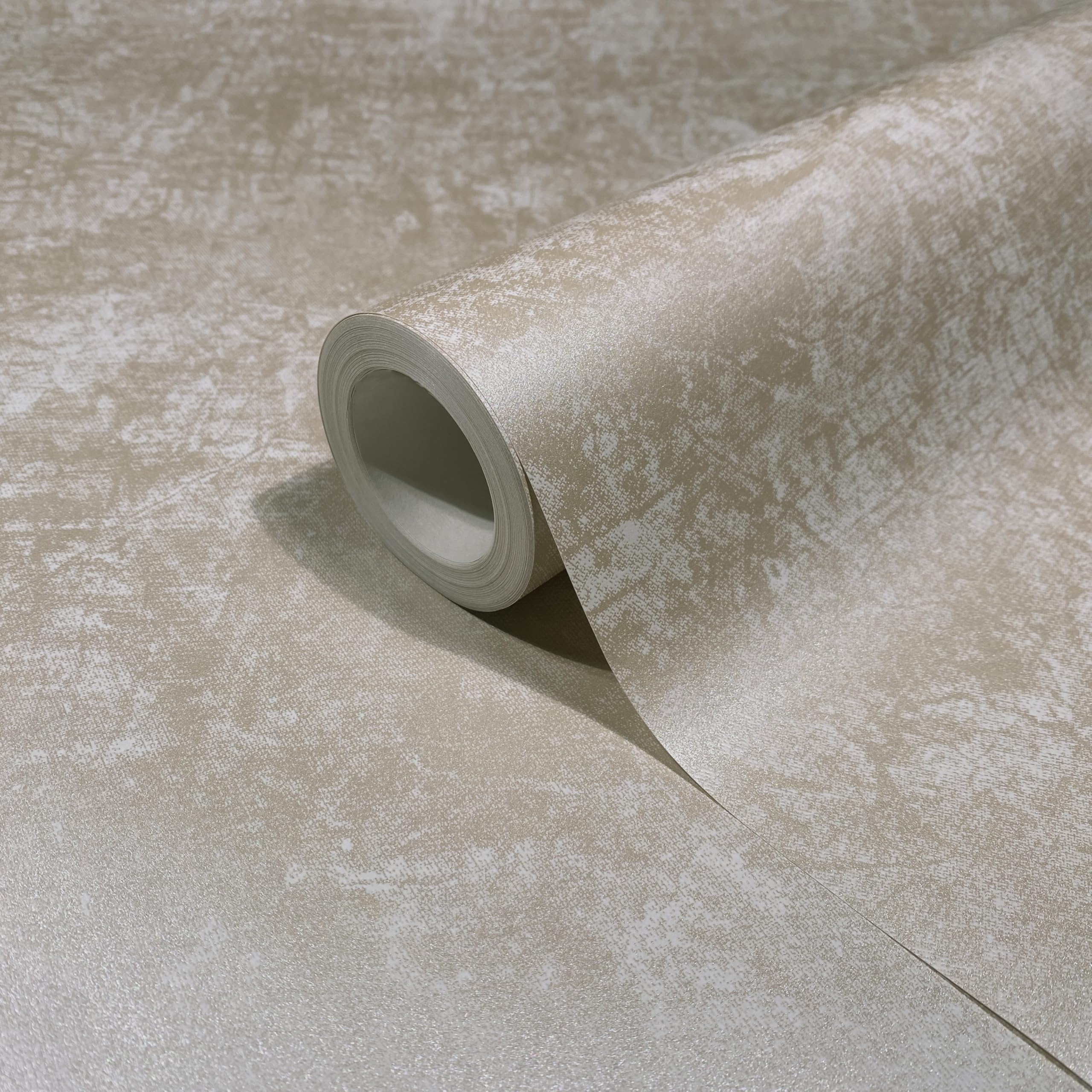 Papier Peint Intissé Marburg Gris Beige Uni Ornement - 10,05m X 0,53m, Allemagne