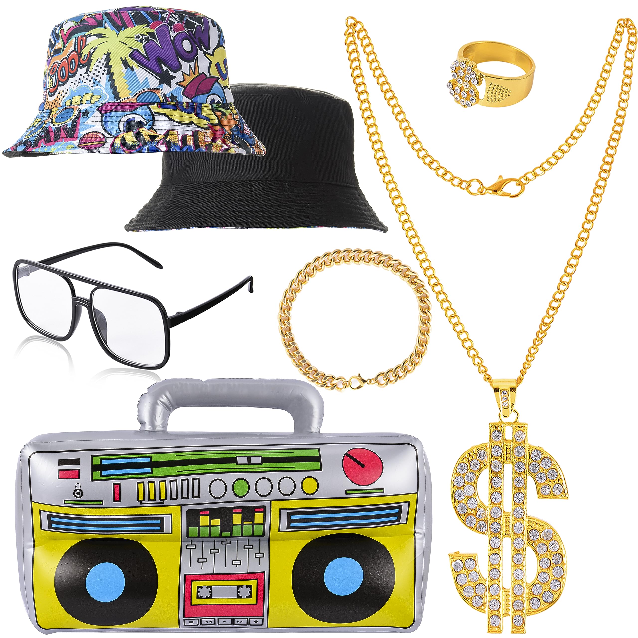 YAROMO 6-Piece Hip Hop Costume Kit