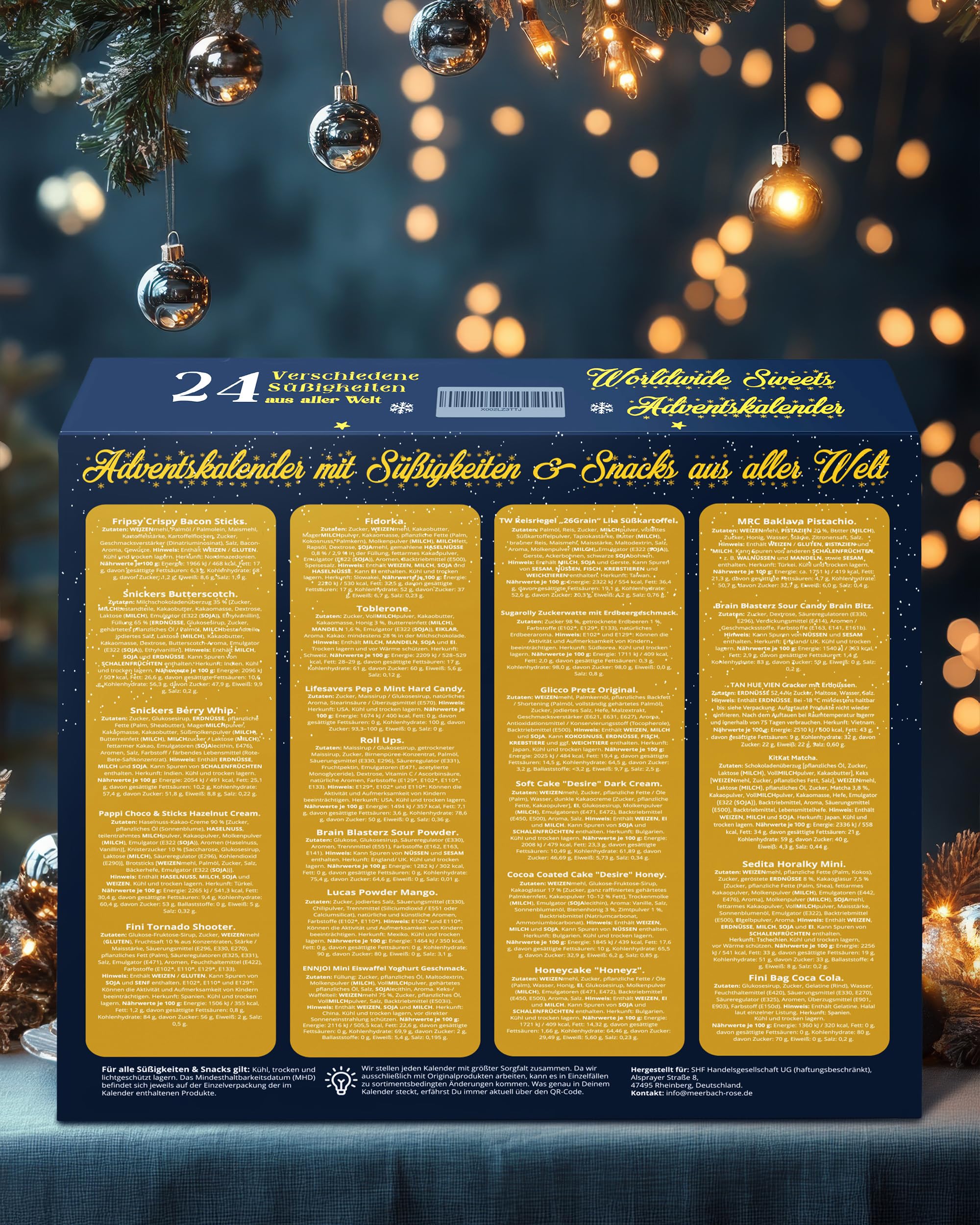 Worldwide Sweets Calendario de Adviento 2026, dulces y aperitivos de todo