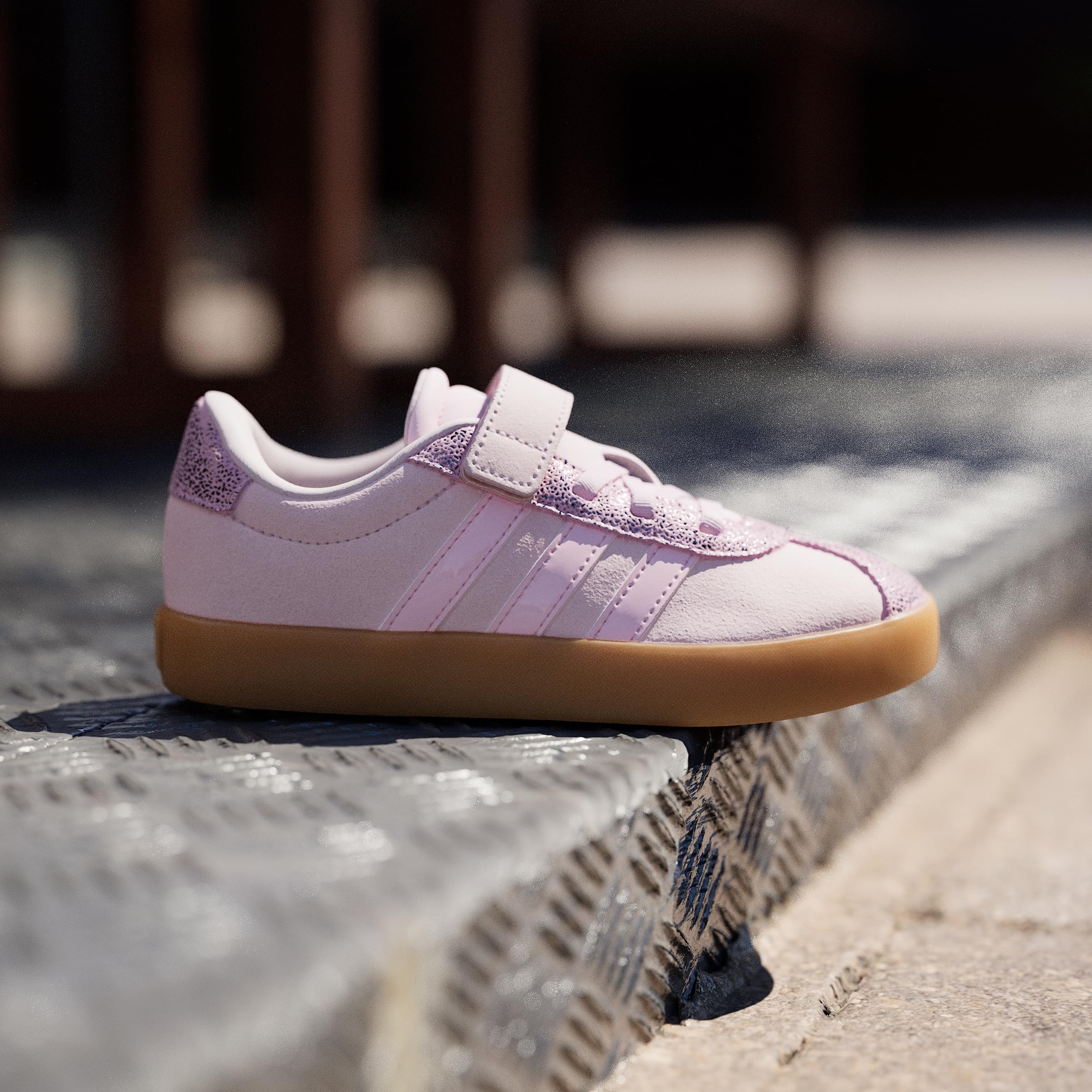 adidas Unisex Kinder Vl Court 3.0 Children Shoes, Clear Pink/Clear Pink/Gum, 31.5 EU