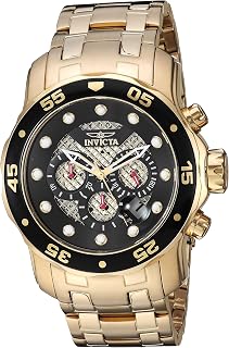 Men's 25332 Pro Diver Analog Display Quartz Gold Watch