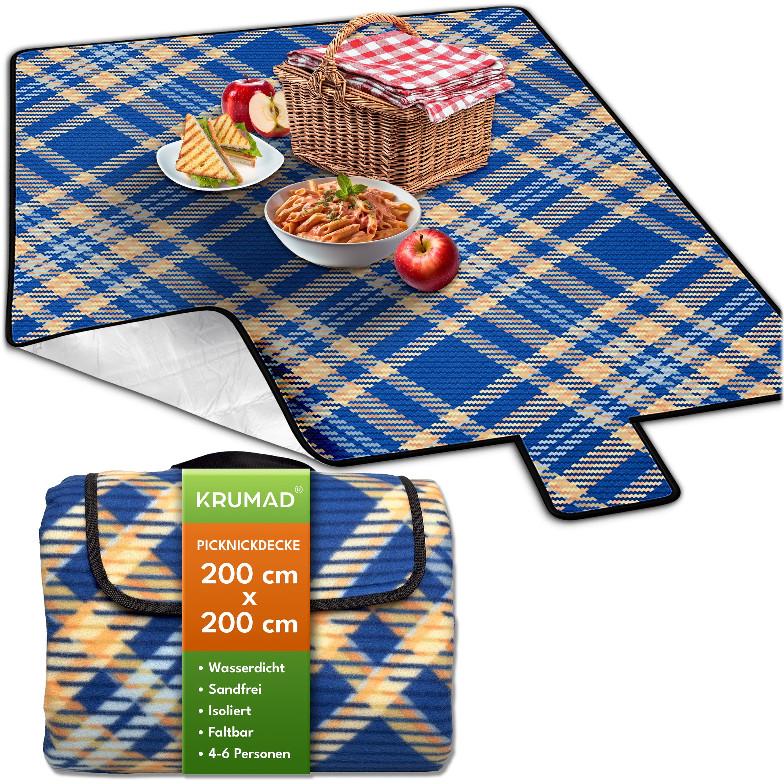 Couverture isolée KRUMAD finitions durables et grand confort de camping