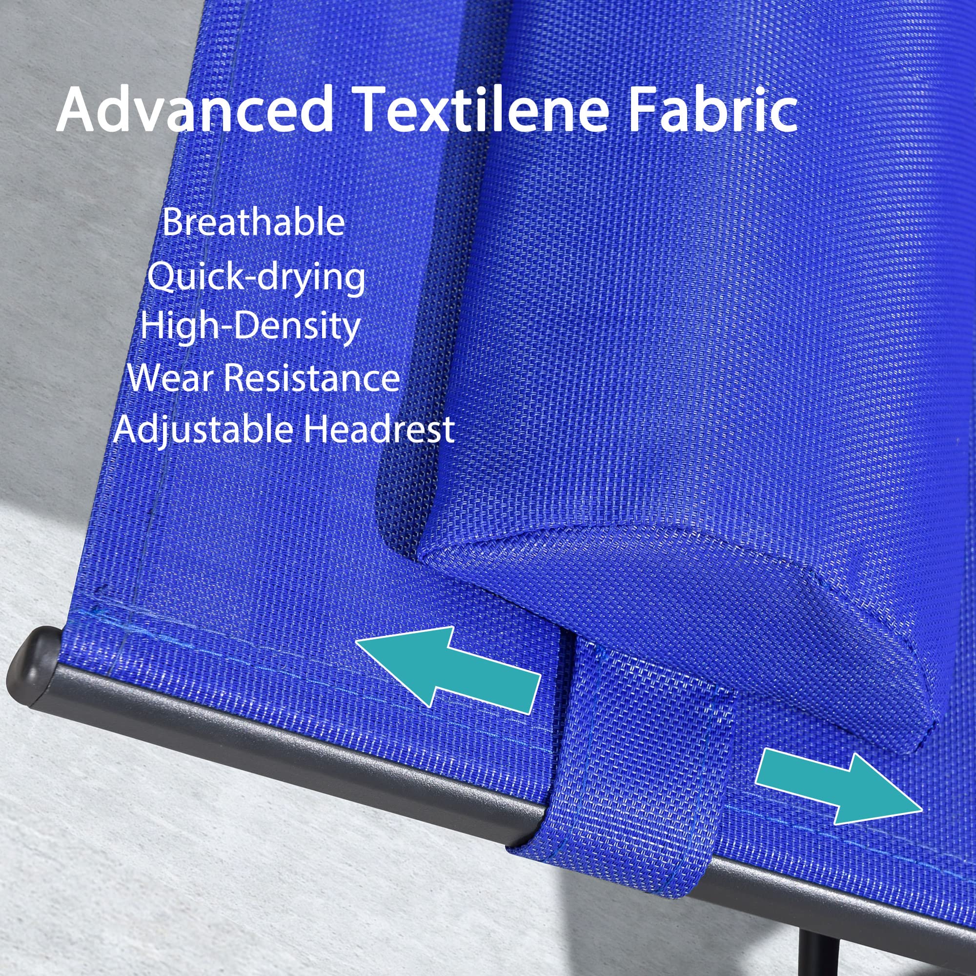 PURPLE LEAF Patio Chaise Lounge Set Outdoor Lounge Chair Beach Pool