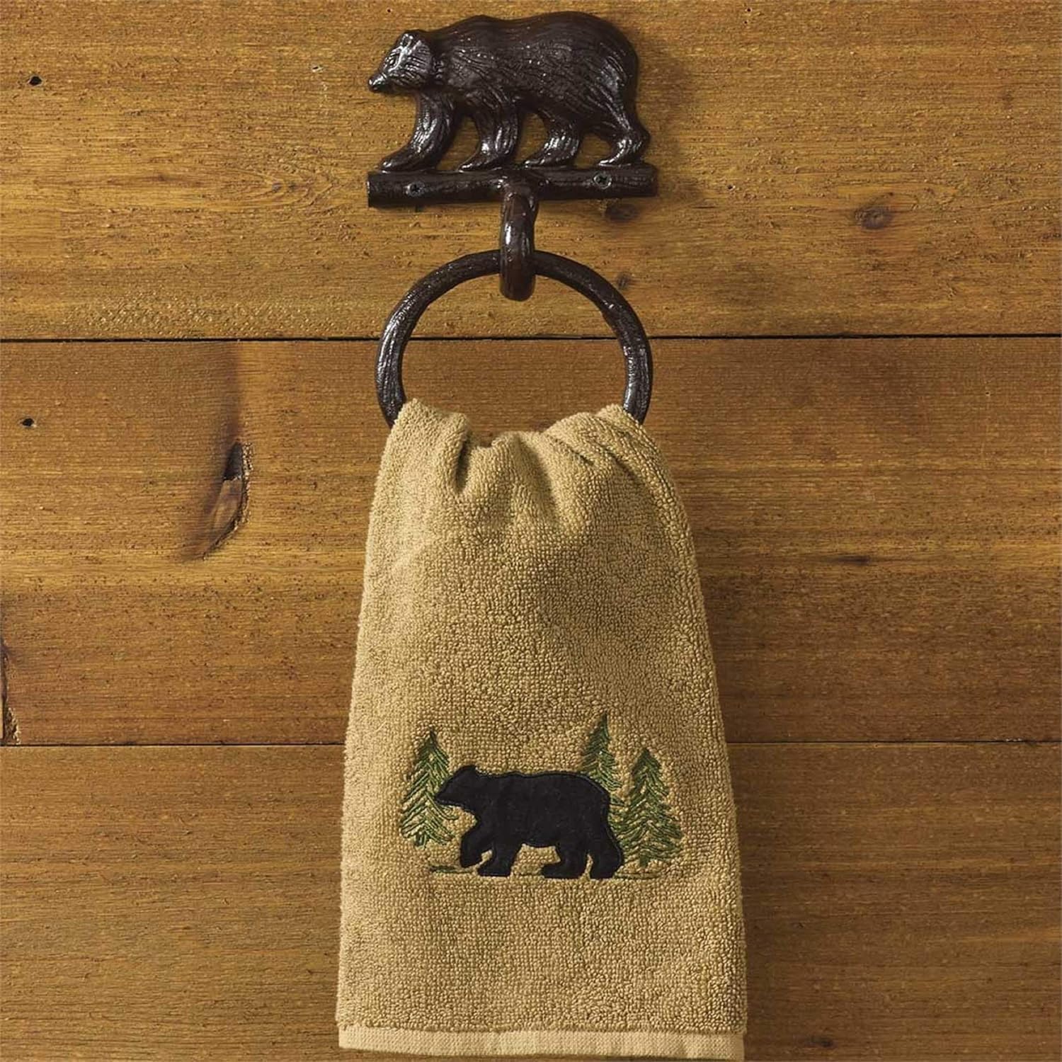 Park Designs Cast Bear Towel Ring Hook Tools & Home