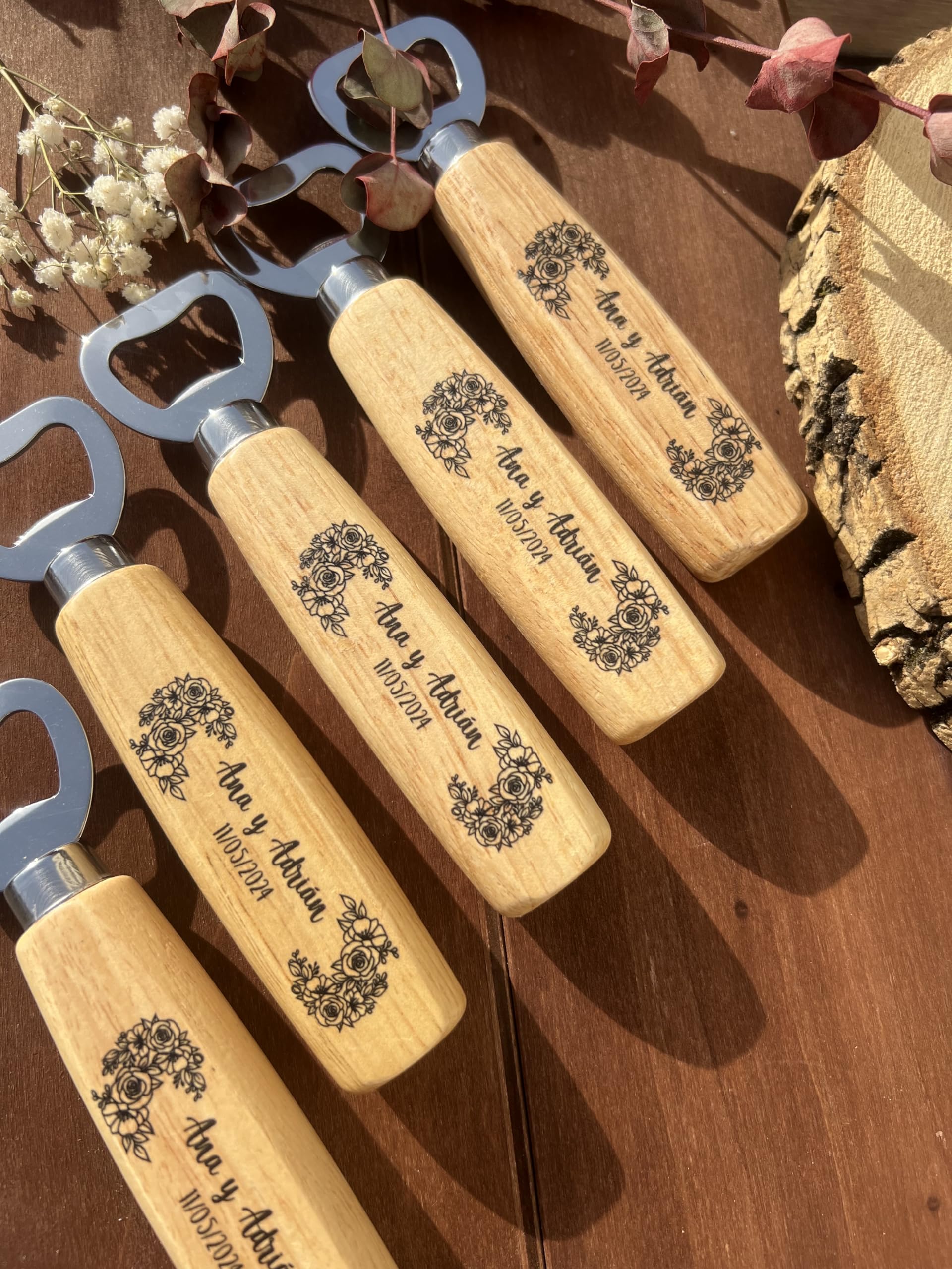 Abrebotellas clásico personalizado con nombre o logotipo, imanes personalizados, regalo original