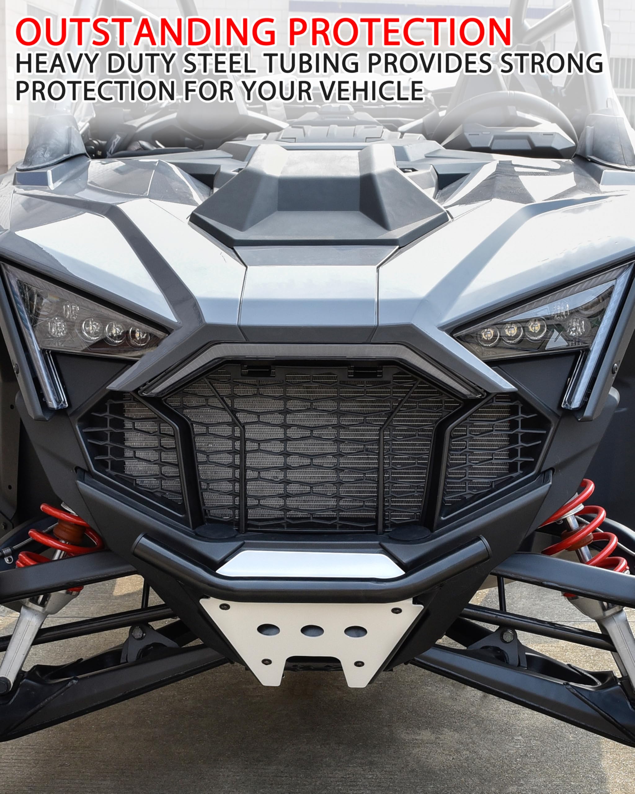 SAUTVS Front Pre Runner Bumper for Polaris RZR Turbo R/PRO R/RZR PRO S 2022-2025, Front Brush Guard Low Profile Bumper Accessories (Replace#2884354)