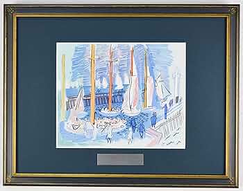 Amazon | ラウル デュフィ 『レガッタ【ラウル・デュフィへの手紙より