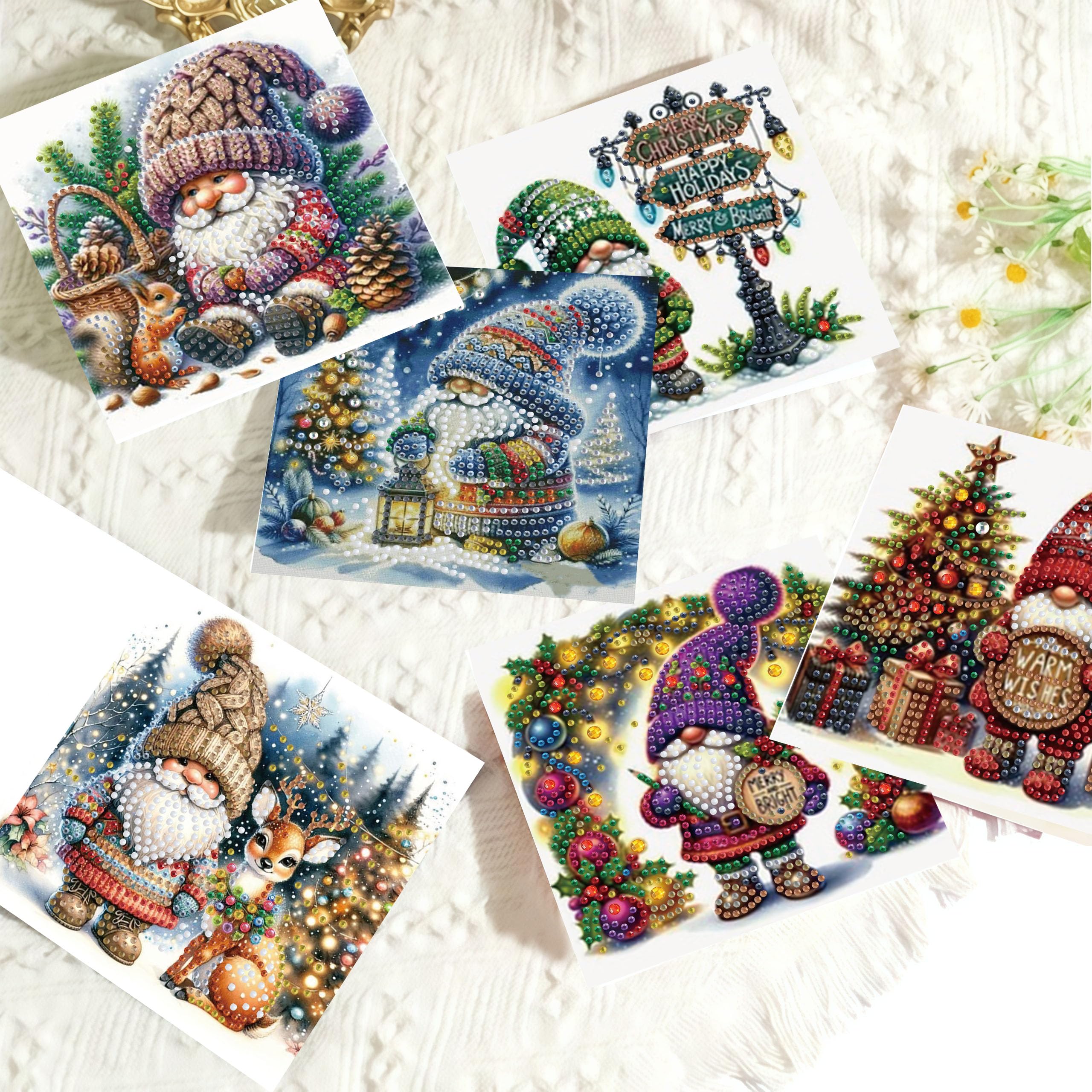 Diamond Art Christmas Cards - DIY Holiday Craft Kits -5
