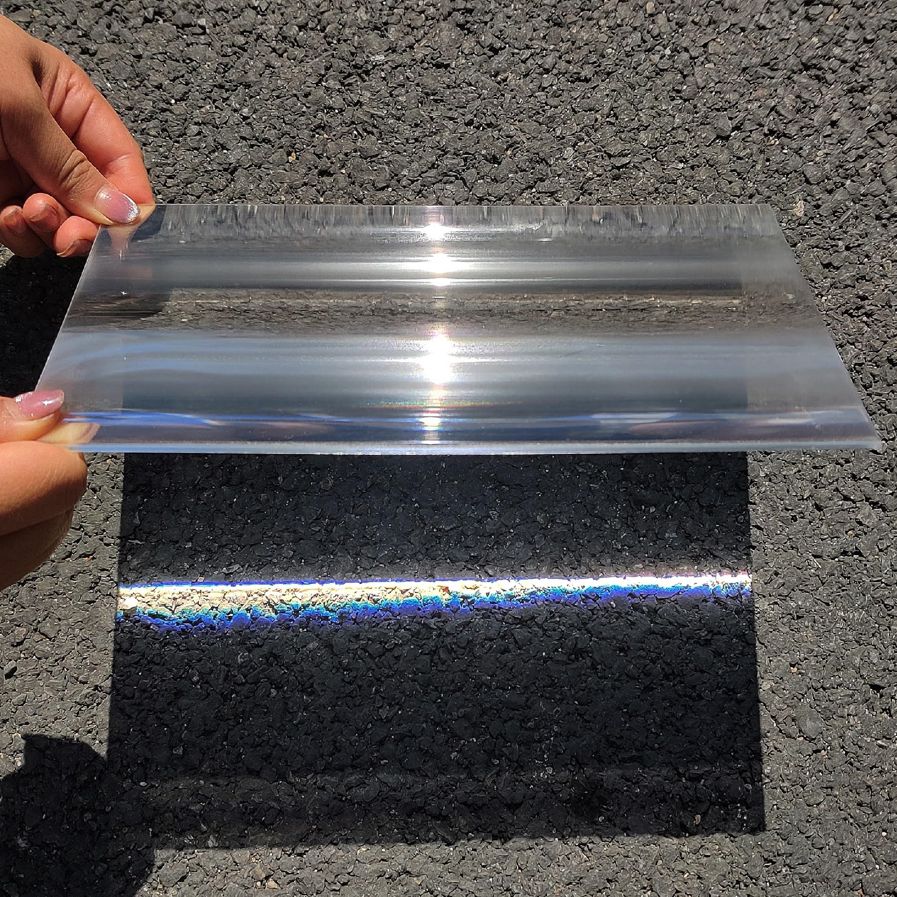 Linear Fresnel Lens, 300x200mm, Focal Length 100mm, for Solar Project, Optical Education, DIY Project