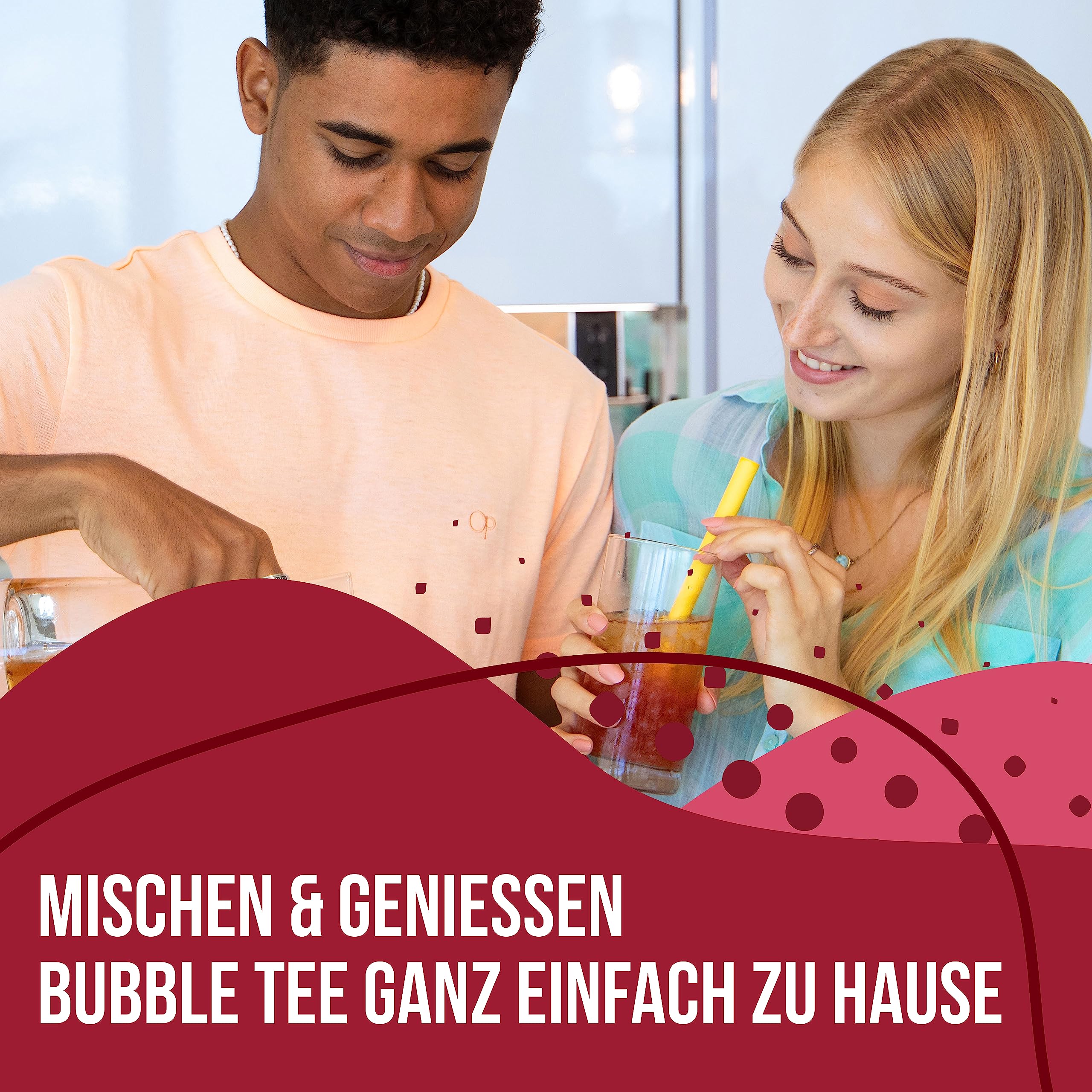 INSPIRE FOOD Bubble Tea Perlen Granatapfel Popping Boba 3,2kg Tapioka Fruchtperlen vegan glutenfrei