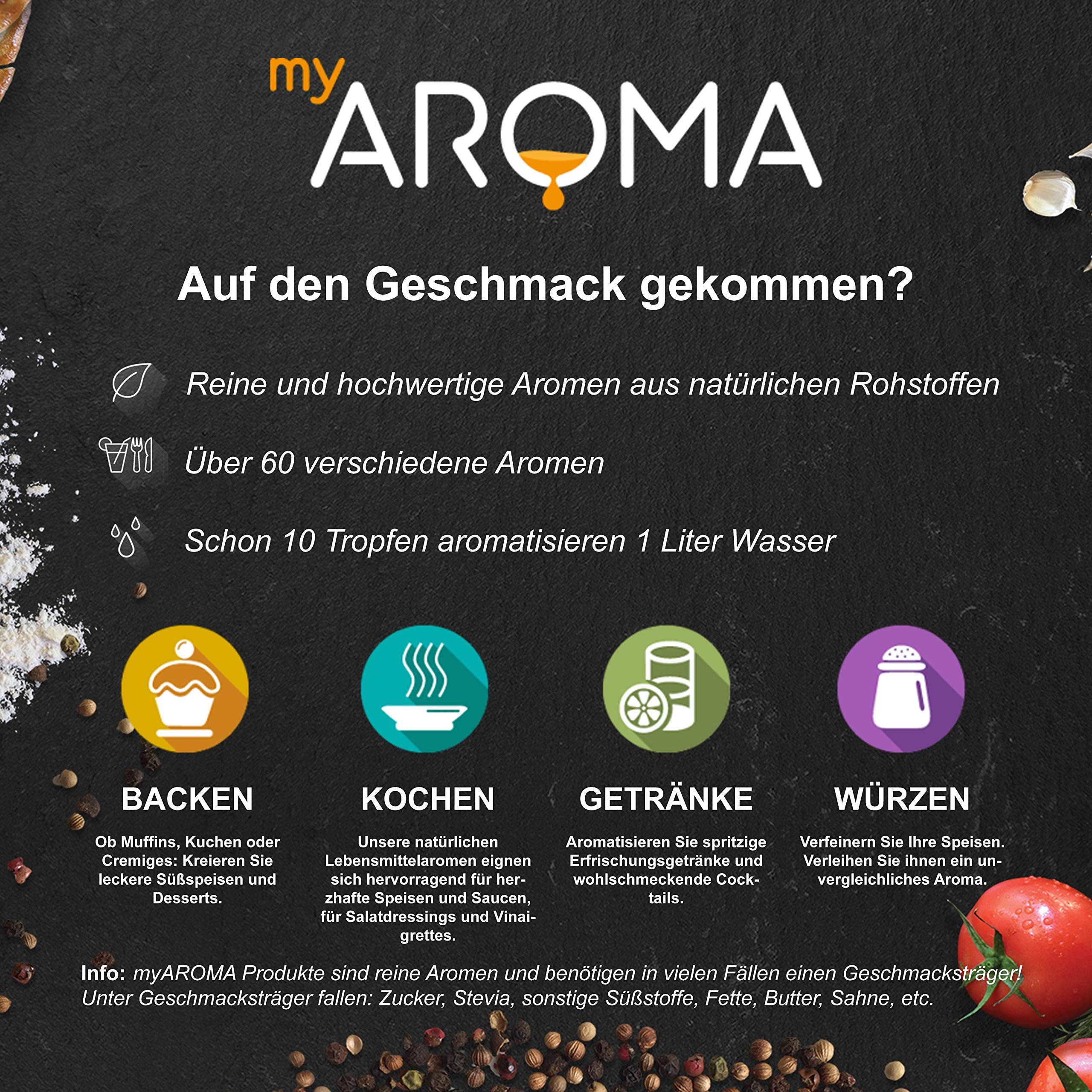 myAROMA | No. 73 (Tonic Water, 500 ml) | Rein natürliches Aroma | Geschmackstropfen zum Kochen, Backen & Mixen | Zuckerfrei & Fettfrei