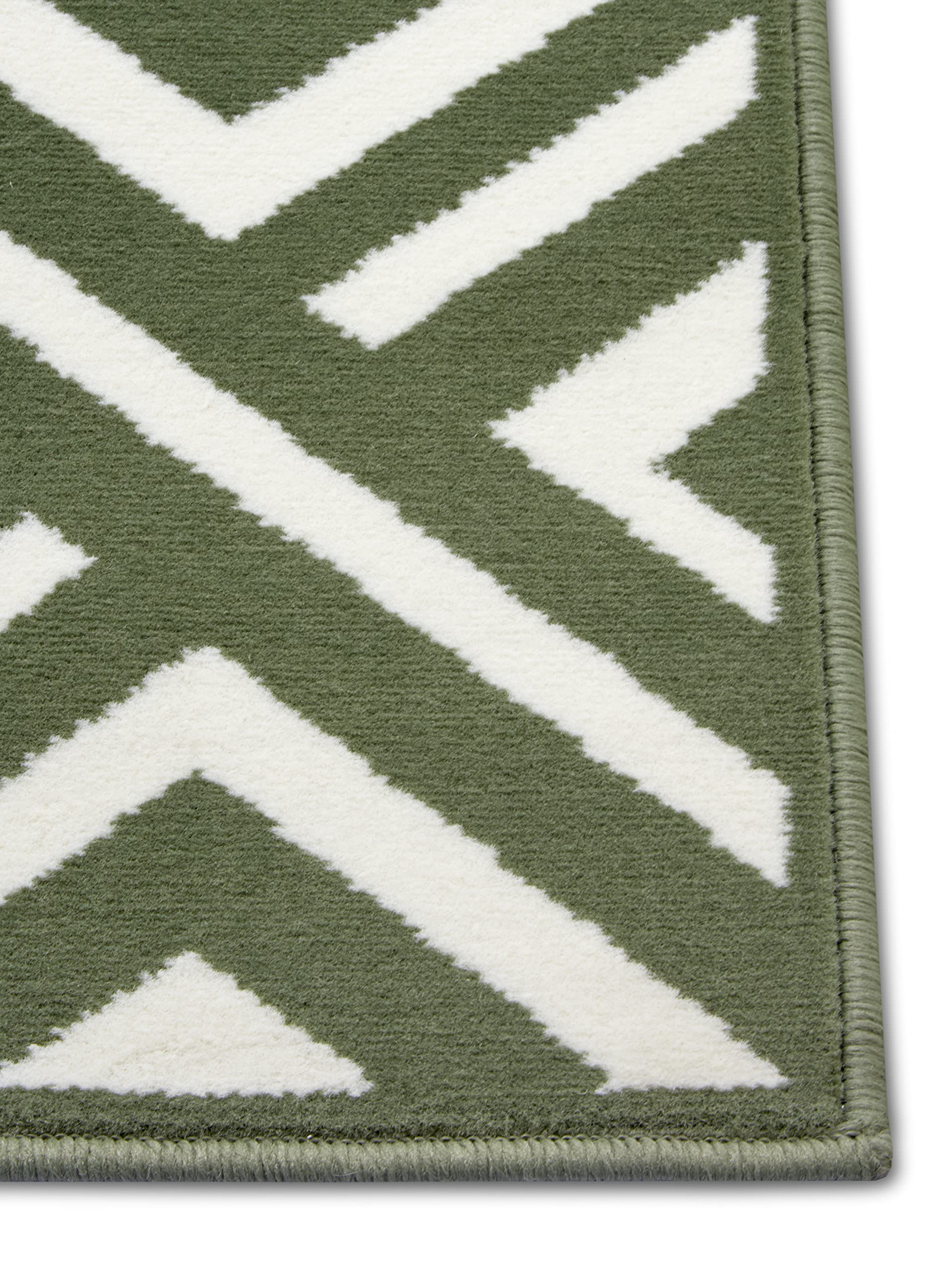 Zala Living Art Tapis de Salon en Velours à Poils Courts - Design Moderne pour Salon, Chambre, Salle à Manger, Bureau, Cuisine - Vert, 160 x 230 cm