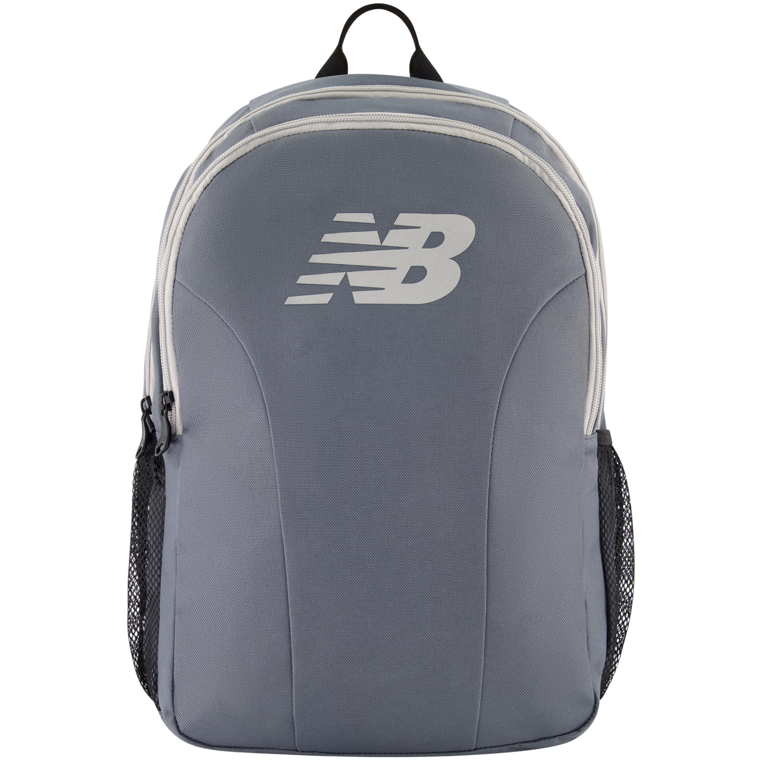 New Balance Laptop Backpack, Travel Computer Bag for Men and Women, Grey, 19 Inch