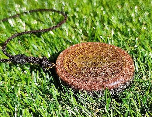 Miniatura 41 de Sacred Geometry Orgone Reversible Pendant Necklace LARGE 2.25 inch 10.7cm (Star of David & Flower of Life)