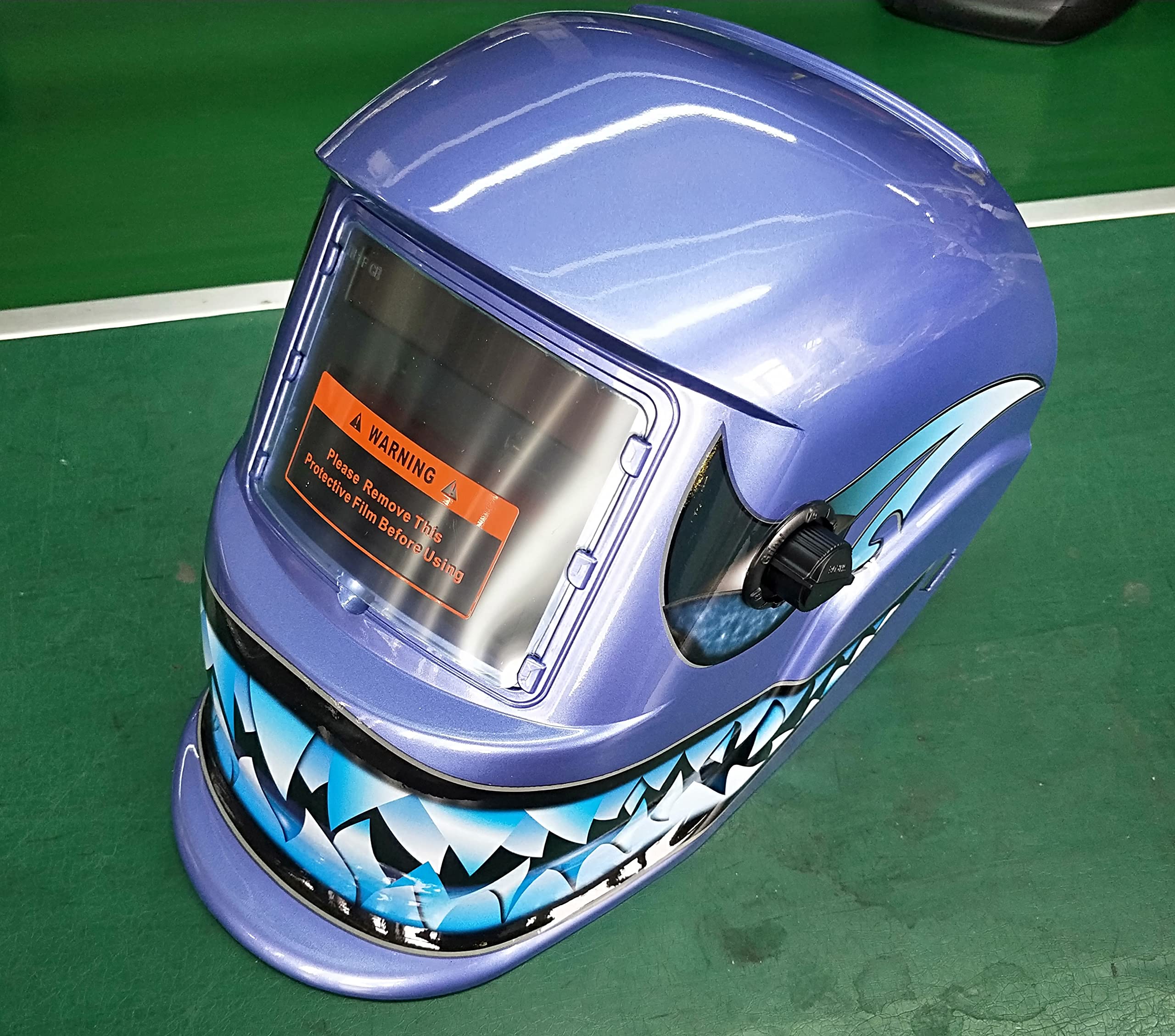 New True Color Auto Darkening Solar Powered Welders Welding Helmet Mask with Grinding Function