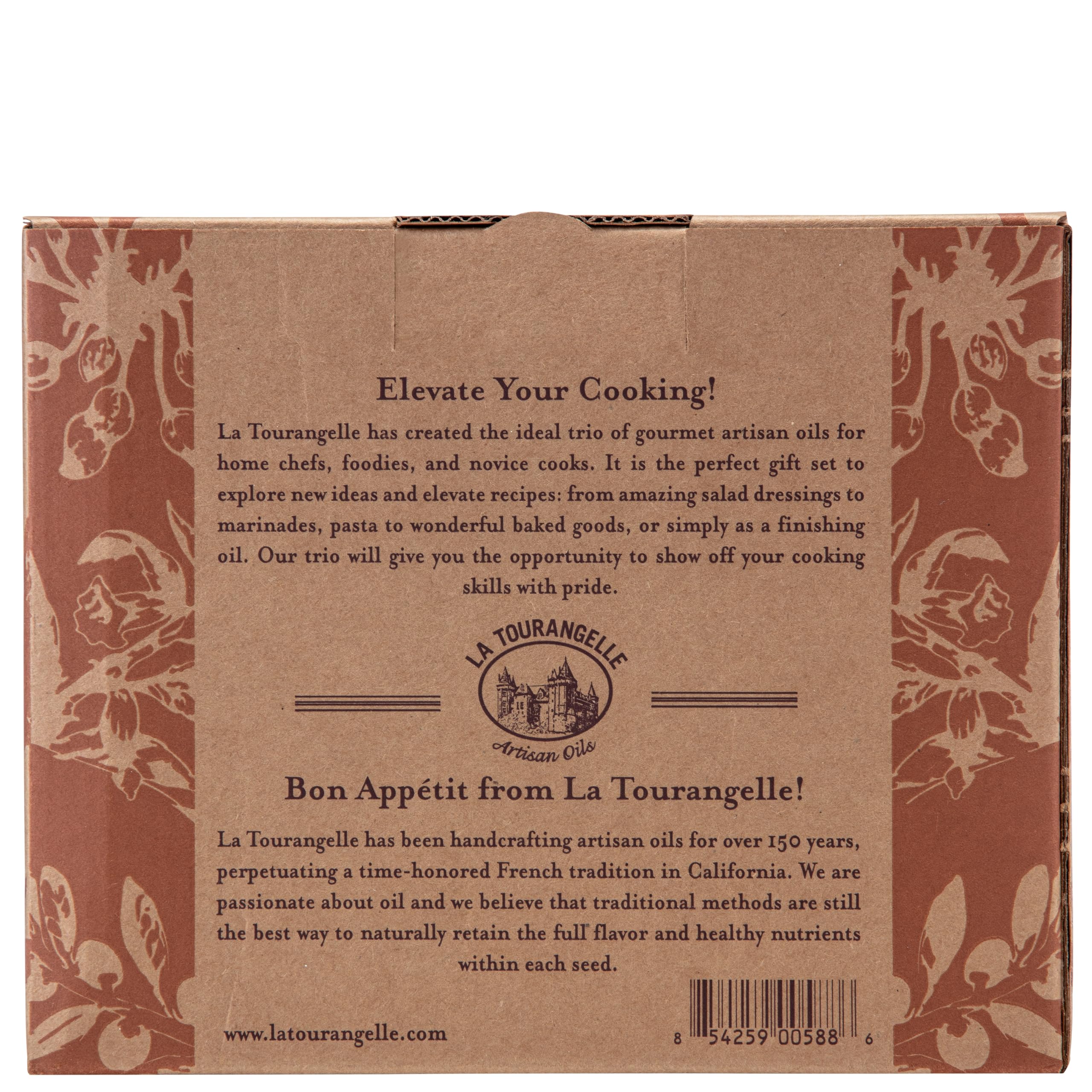 La Tourangelle, Infused Trio of Oils - Basil Oil, Garlic Oil, White Truffle Oil,Complex Gourmet Earthy Flavor for Drizzling over Pasta, Popcorn, Vegetables, Potatoes, Soup and More, 8.45 Fl Oz (Set of 3)