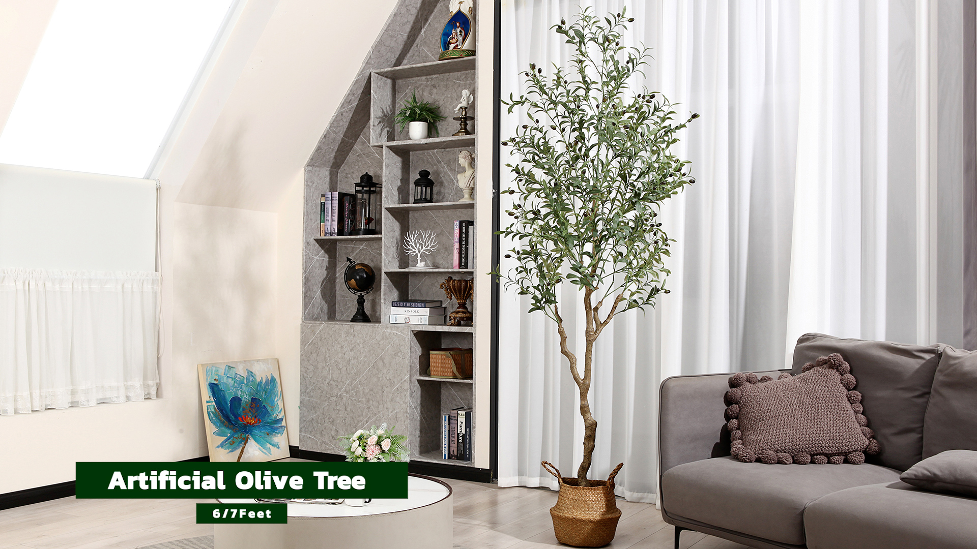Amazon.com: MOSADE Artificial Olive Tree 7 Feet Fake Olive Silk