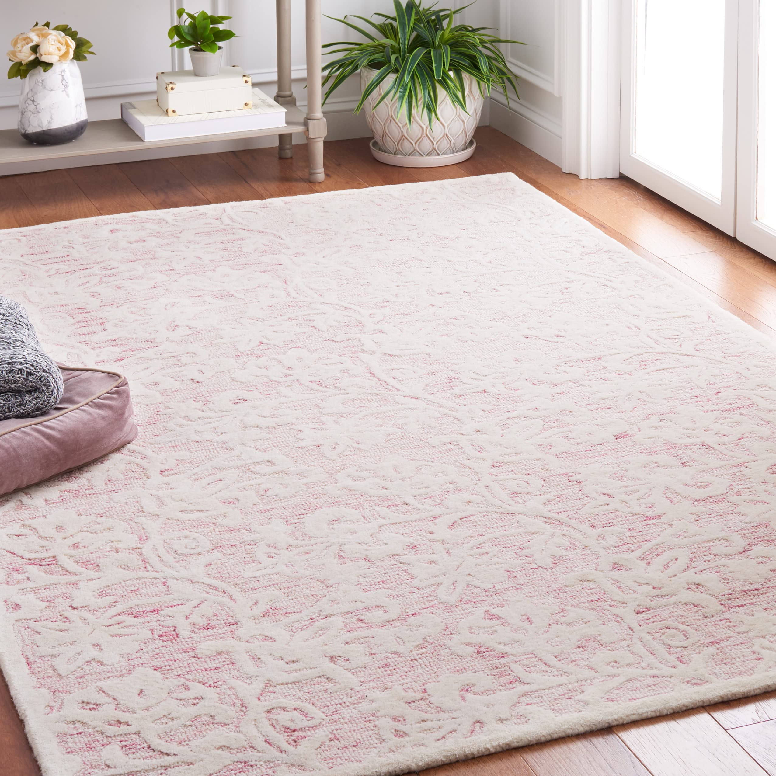 Amazon.com: MARTHA STEWART x SAFAVIEH 4' x 6' Pink/Ivory