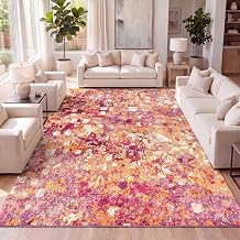 JONATHAN Y Modern Abstract Pink/Orange Indoor Area Rug, 3x5, Contemporary POP, Transitional, Easy-Cleaning for Living Room, Bedroom, Kitchen, Pet Friendly, Non-Shedding CTP108C-3