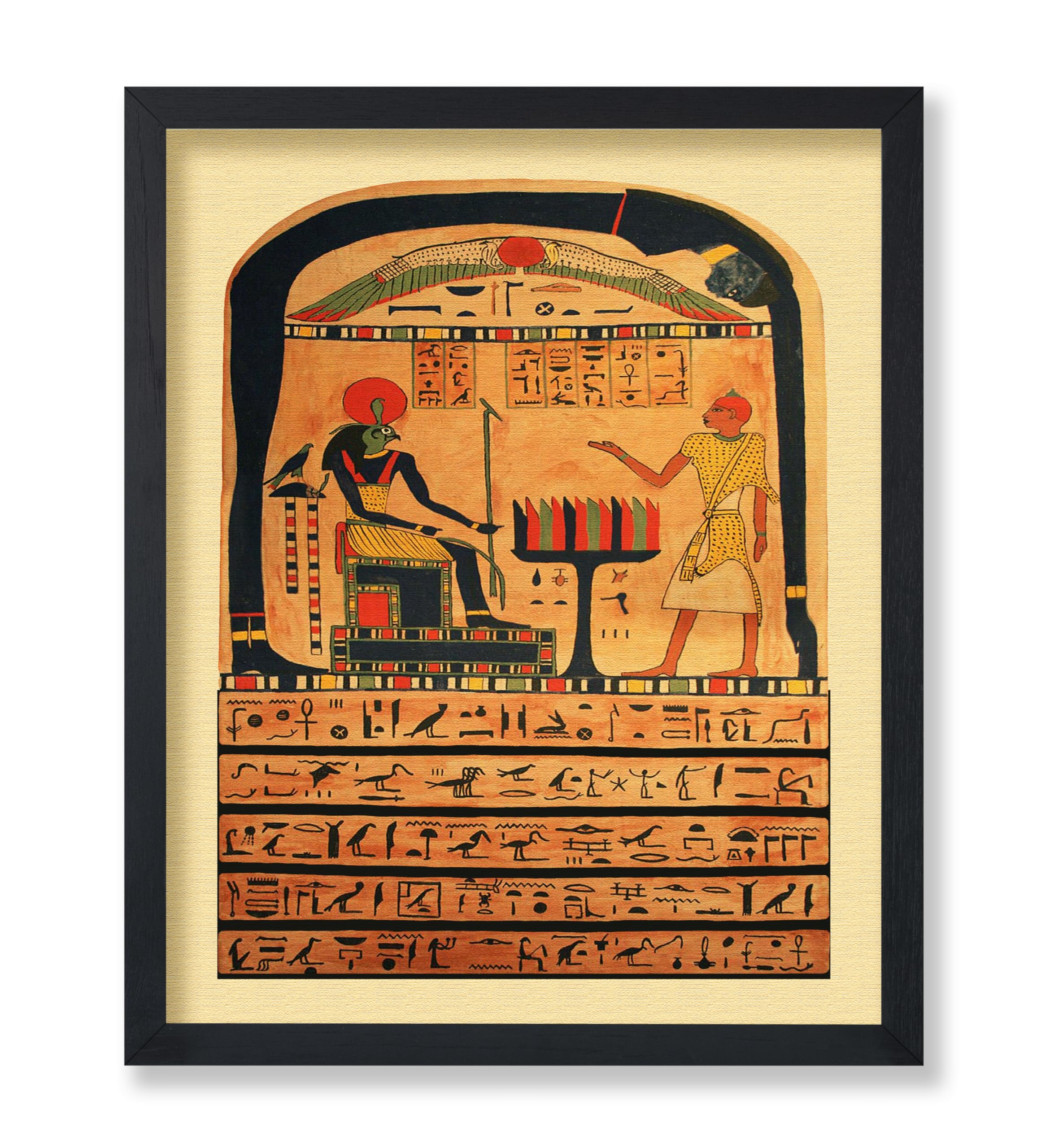 Poster Master Vintage Art Poster - 8x10 Unframed Wall Art Print - Stele of Revealing - Ancient Egyptian Art - Great Wall Decor Gift for Home, Office, Living Room, Bedroom - Ankh-ef-en-Khonsu Poster