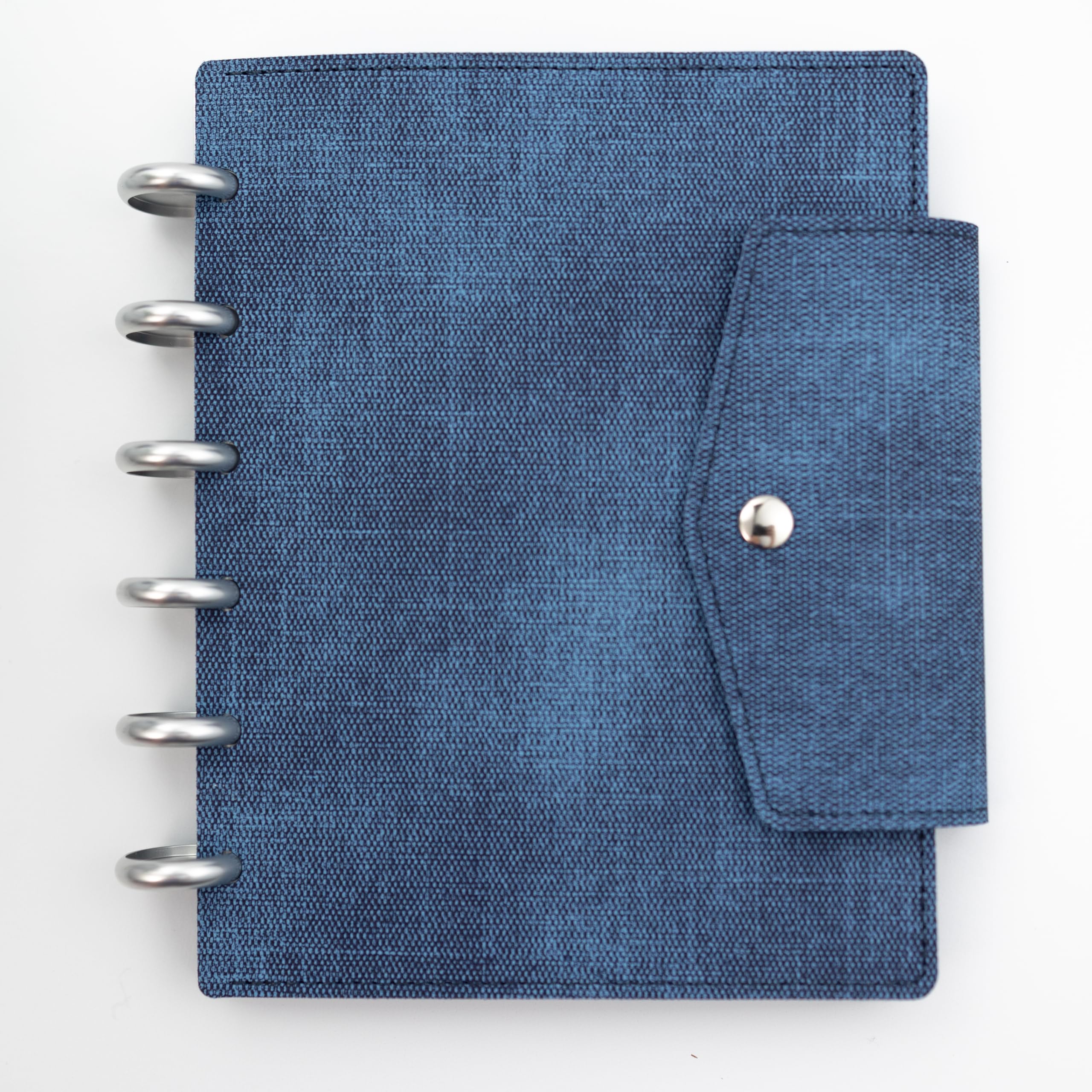Konfigurowalny album fotograficzny Discbound, pasuje do fotobudki 4x6, 2x6, zdjęć 3x4, mieszania i dopasowywania stron, łącz i stwórz własną historię (denim, 4 x 6)